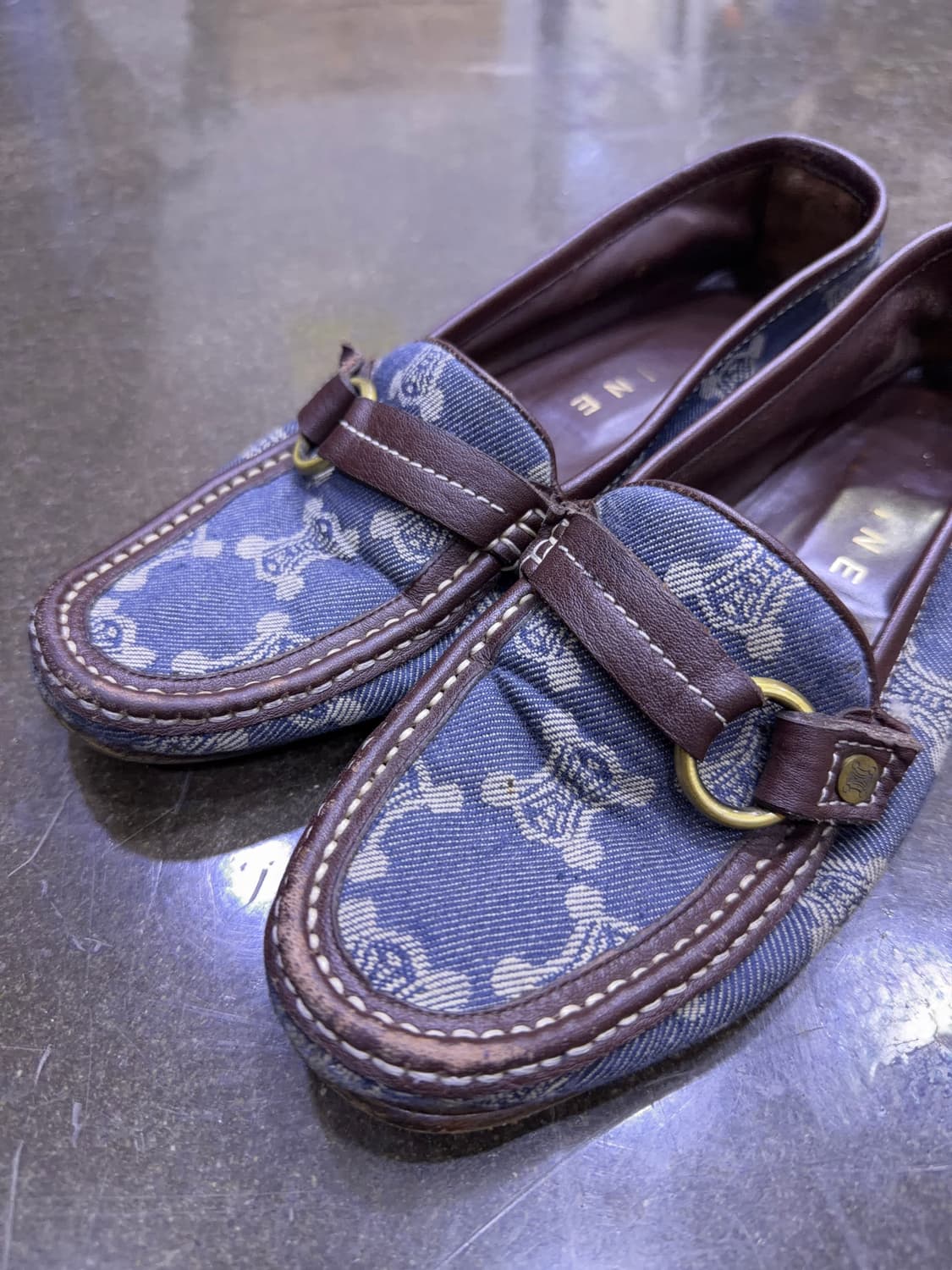 셀린느 데님 플랫 로퍼 38 상품이미지3