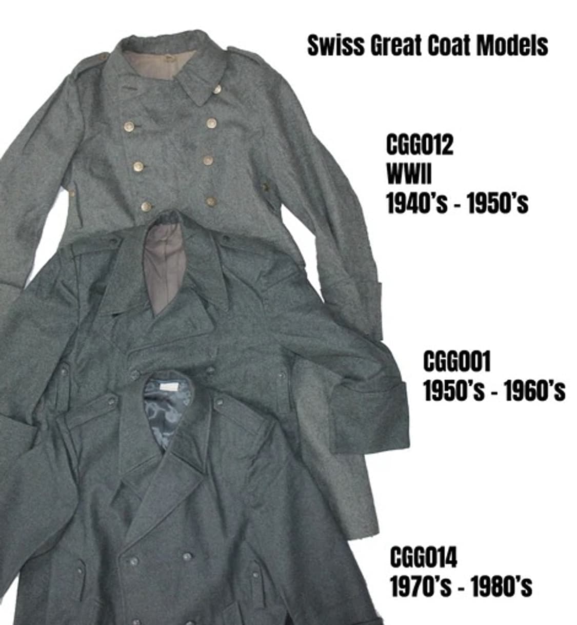 50’s CGG001 swiss army 스위스군 밀리터리 울 코트 상품이미지10