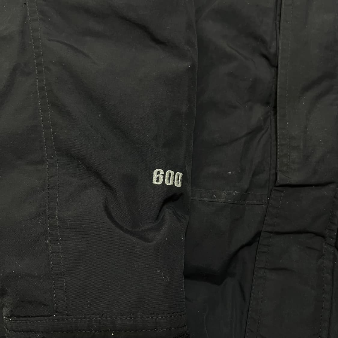 노스페이스 600 후드 패딩 점퍼 [블랙] S/90 상품이미지5
