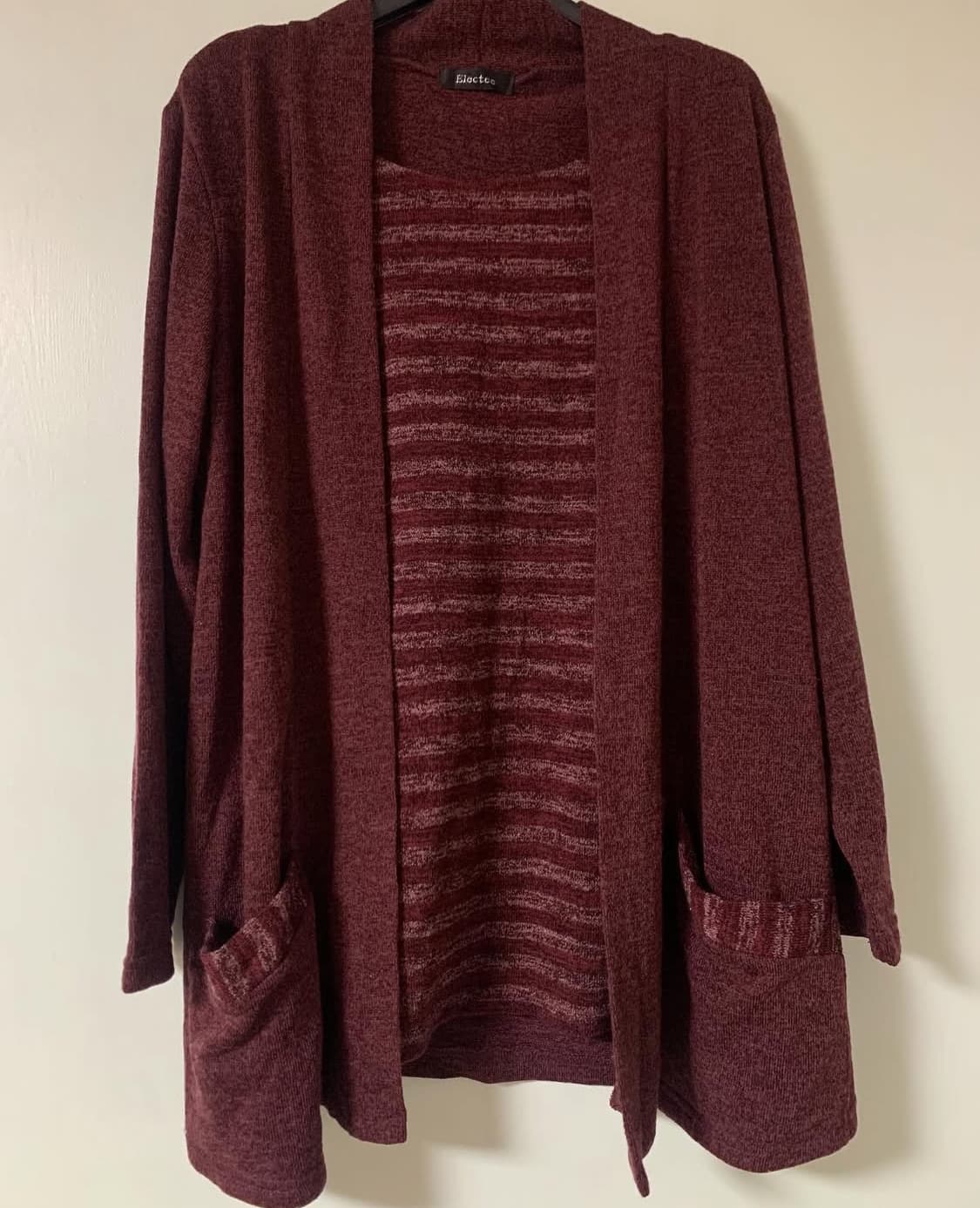 Vintage stripe open long sleeve 상품이미지1