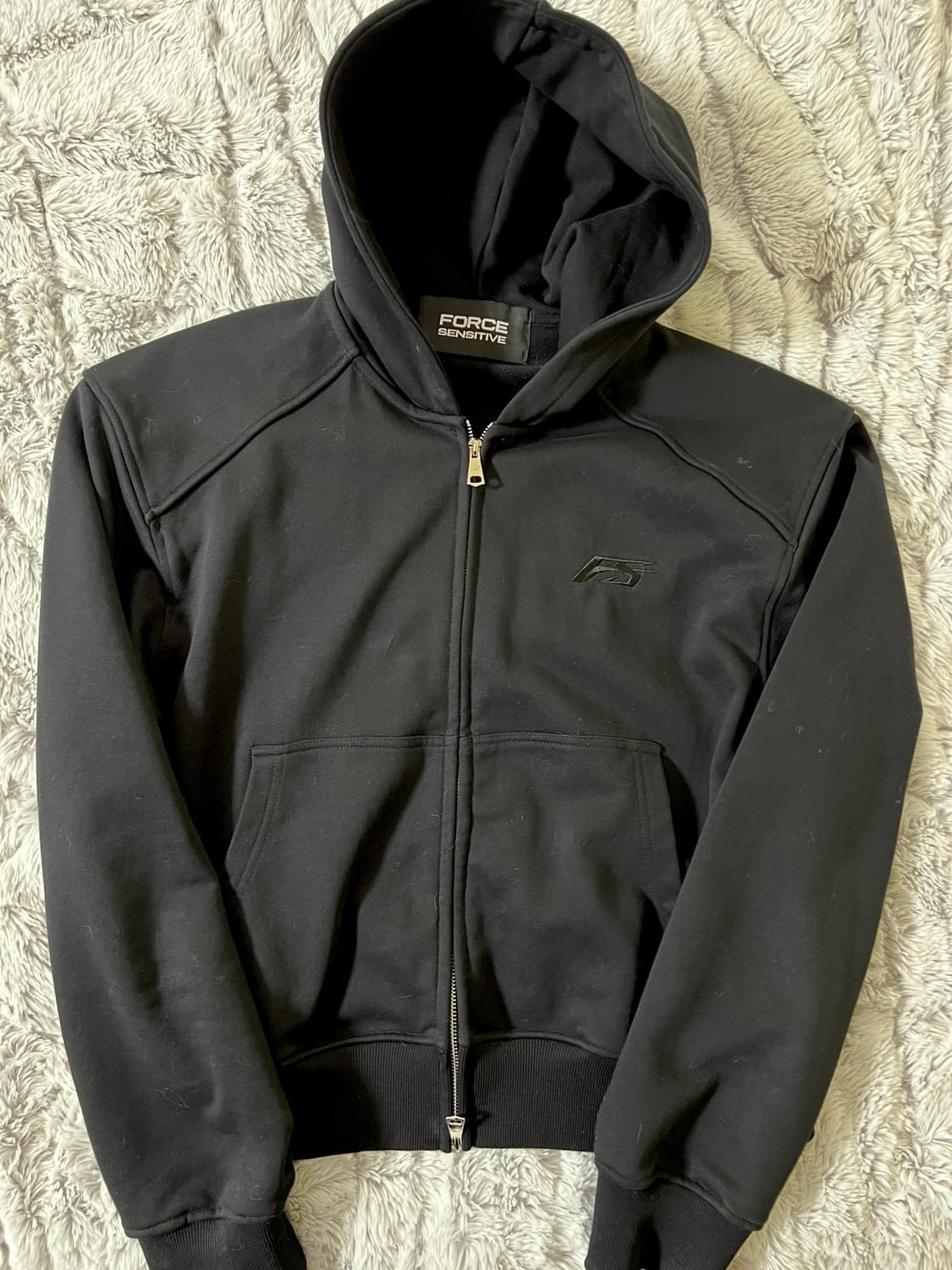 포스센스티브 후드집업 블랙 2사이즈 상품이미지2