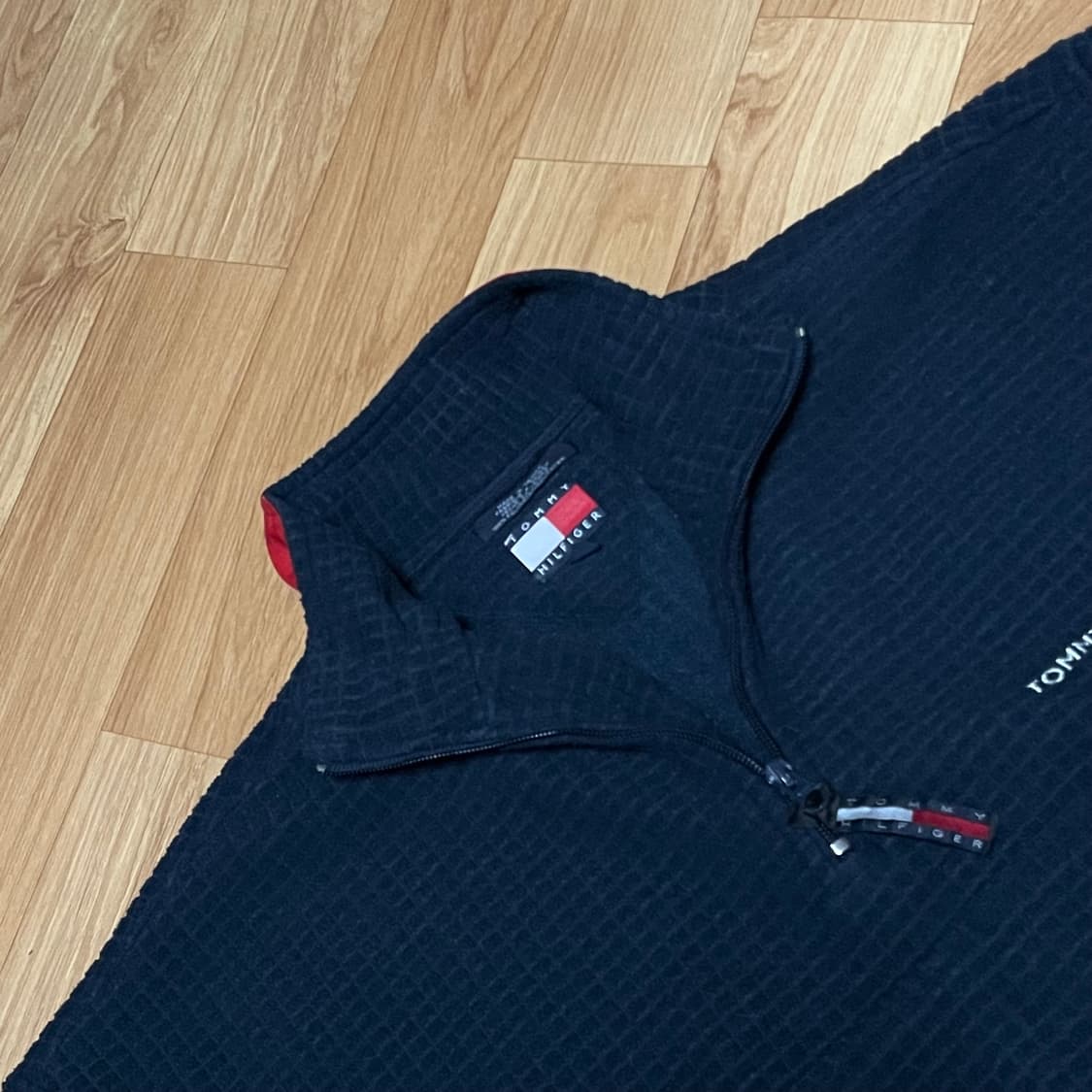 [XL] 타미힐피거 네이비 와플 아노락 후리스 상품이미지2