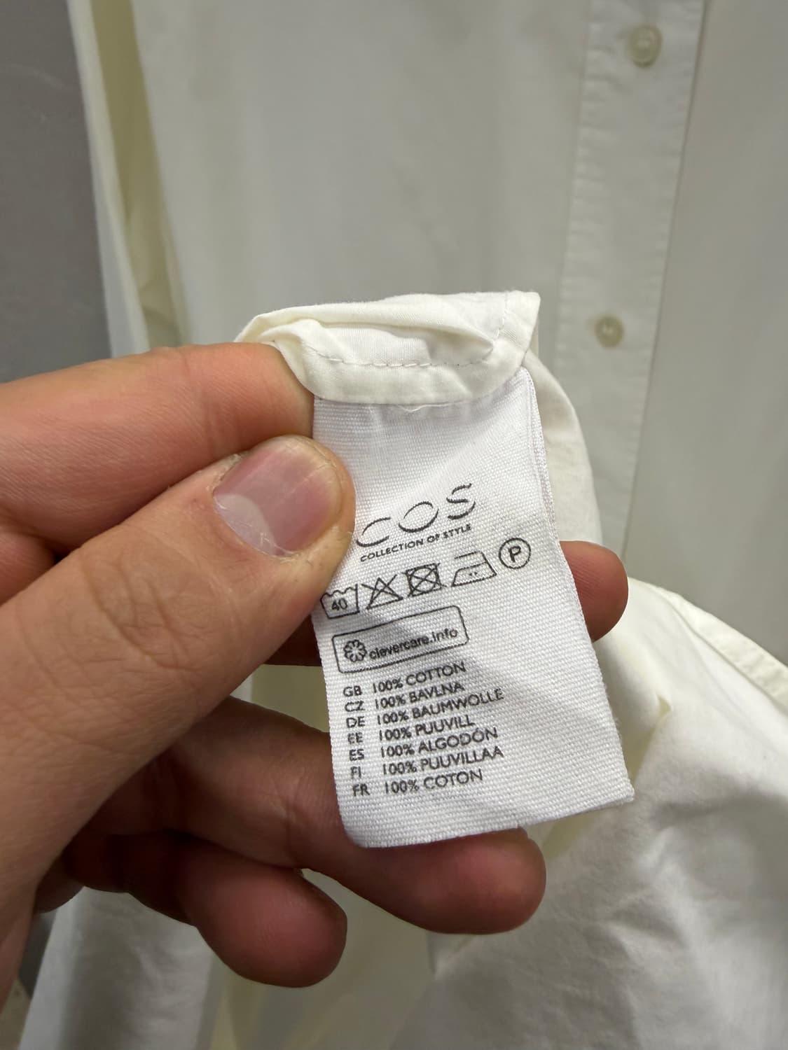 COS 셔츠 원피스 아이보리 EUR38 상품이미지4