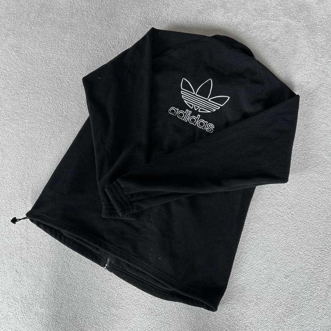 아디다스 블랙 플리스 집업 XL 상품이미지4