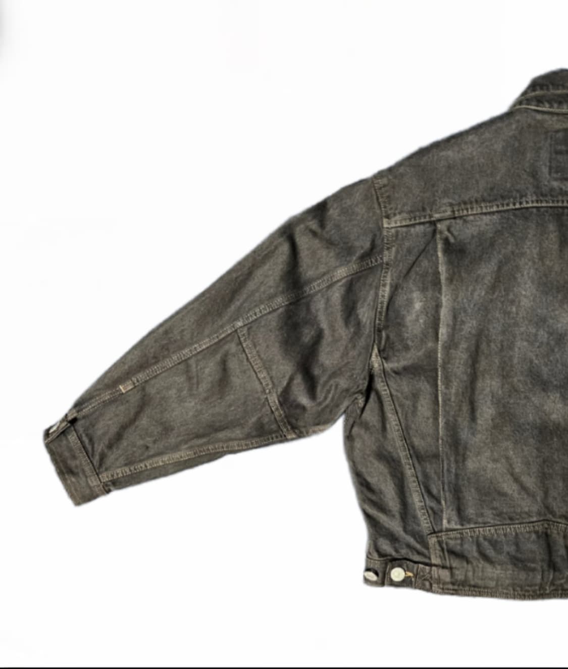 [에드윈]디스트레스드 빈티지 90년대 데님자켓(5464-92.black) 상품이미지3