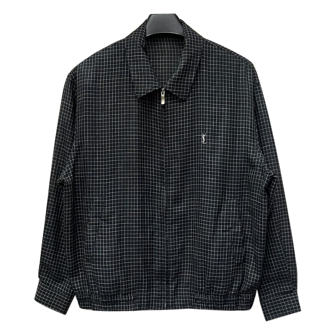 YSL 입생로랑 체크 블루종 자켓 105 상품이미지1