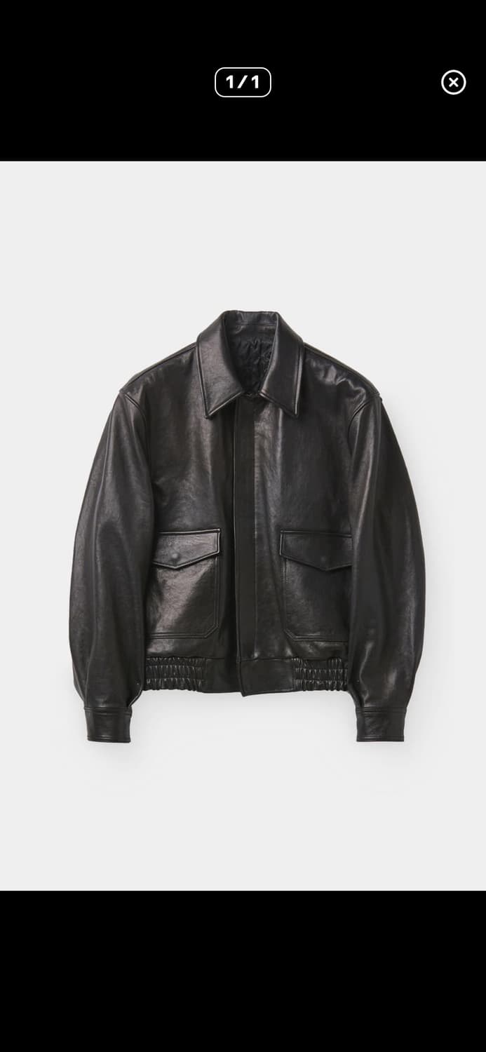 택포38) 쿠어 베지터블 레더 A-2 자켓 L 상품이미지6