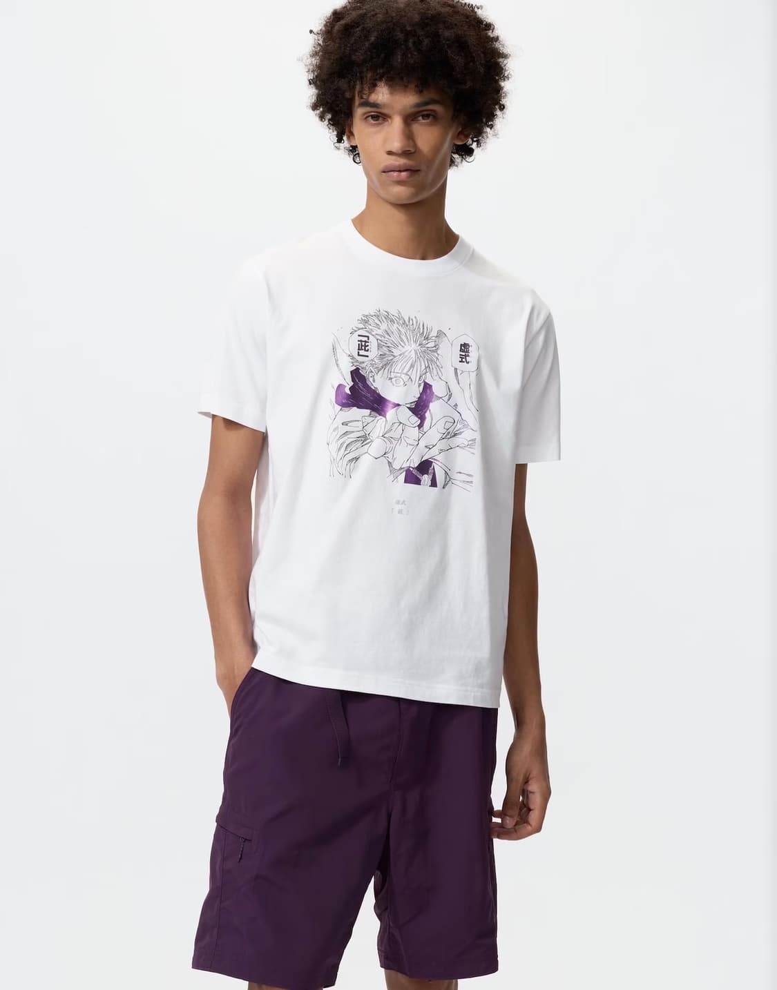 유니클로 UT 슈에이샤 창립 100주년 주술회전 티셔츠 화이트 m사이즈 상품이미지1