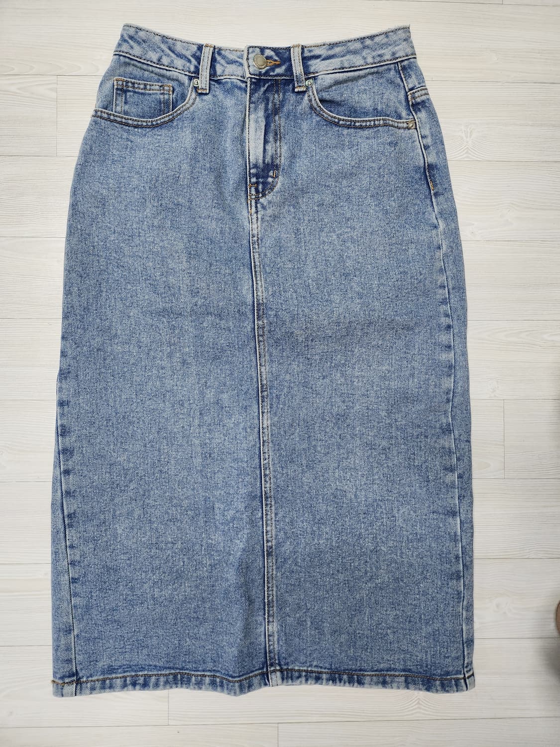 스파오 데님 롱스커트 상품이미지1