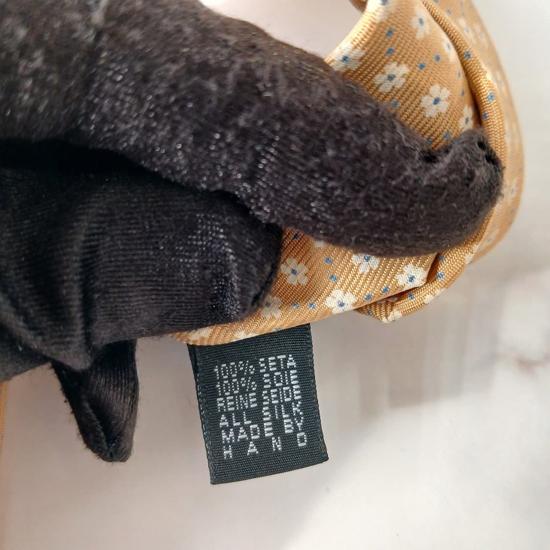 버버리 실크 브라운 플라워 도트 넥타이 9.6cm A등급 A19591
 상품이미지10