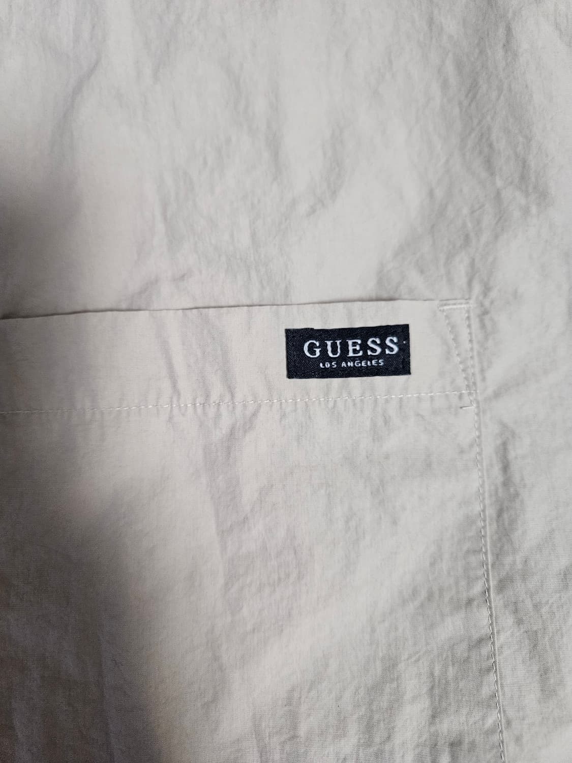 게스 남성 BOMBER JACKET반팔 카라 셔츠형 자켓L 상품이미지3