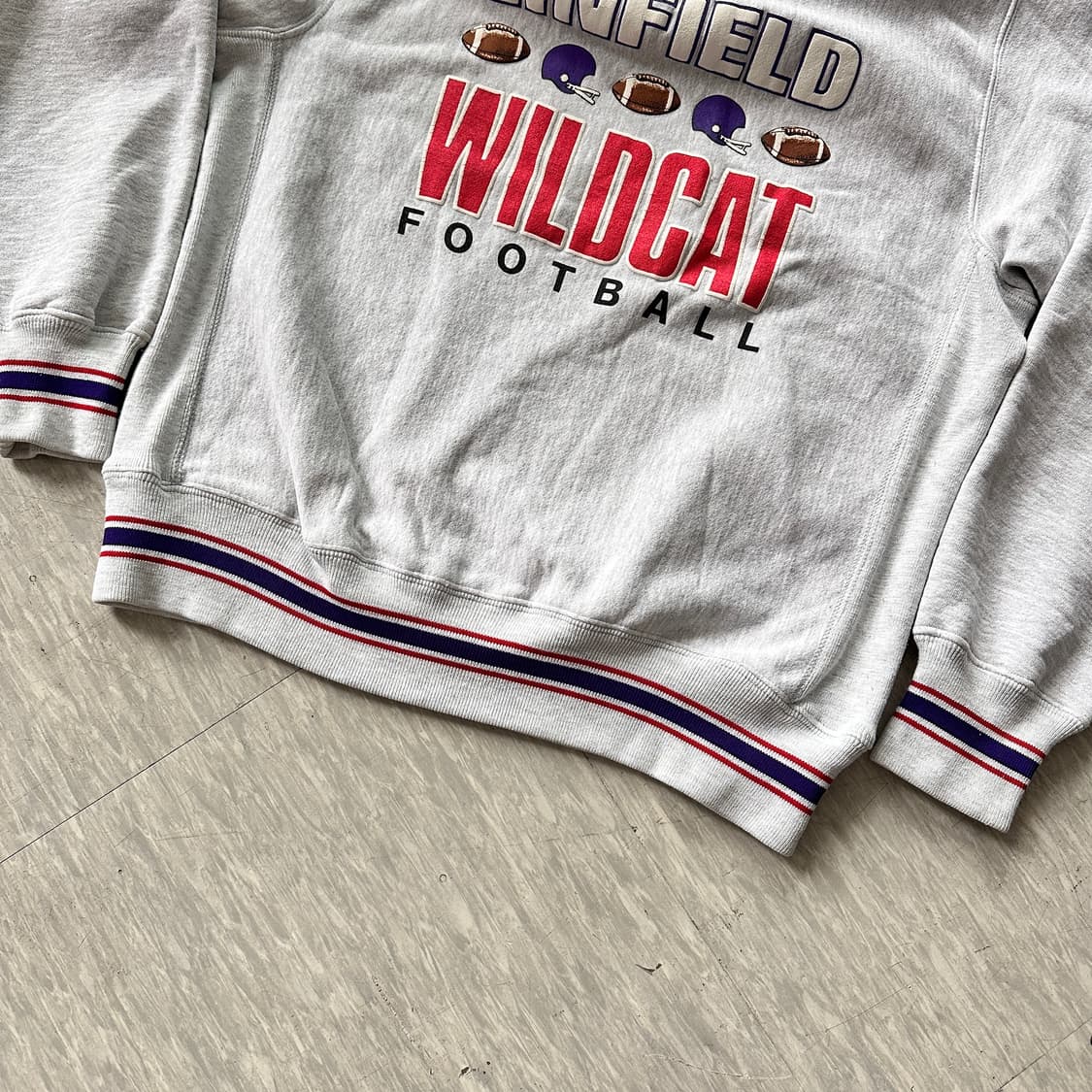 80s 와일드캣 풋볼 맨투맨 XL MADE IN USA 상품이미지5