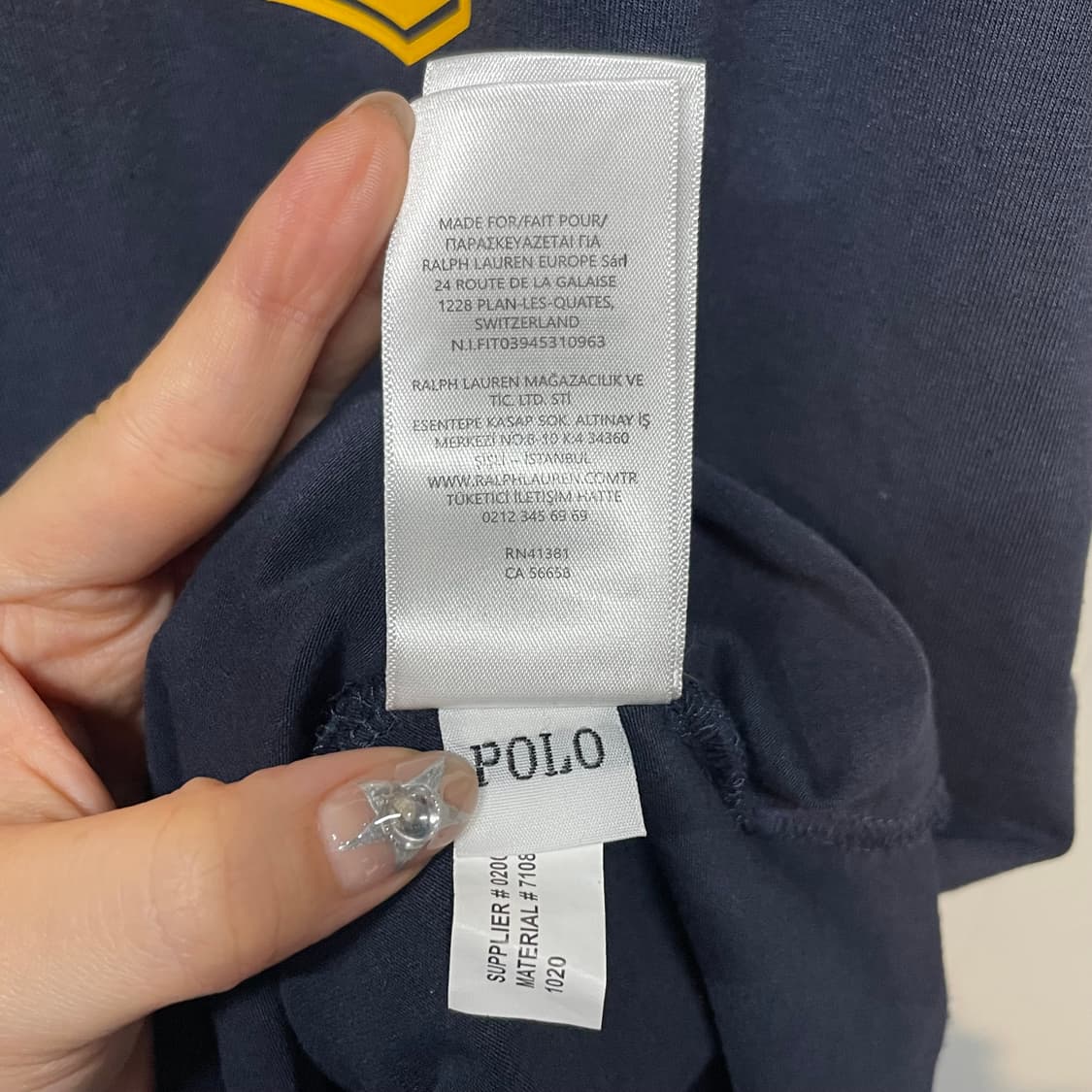 폴로 랄프로렌 네이비 반팔 상품이미지7
