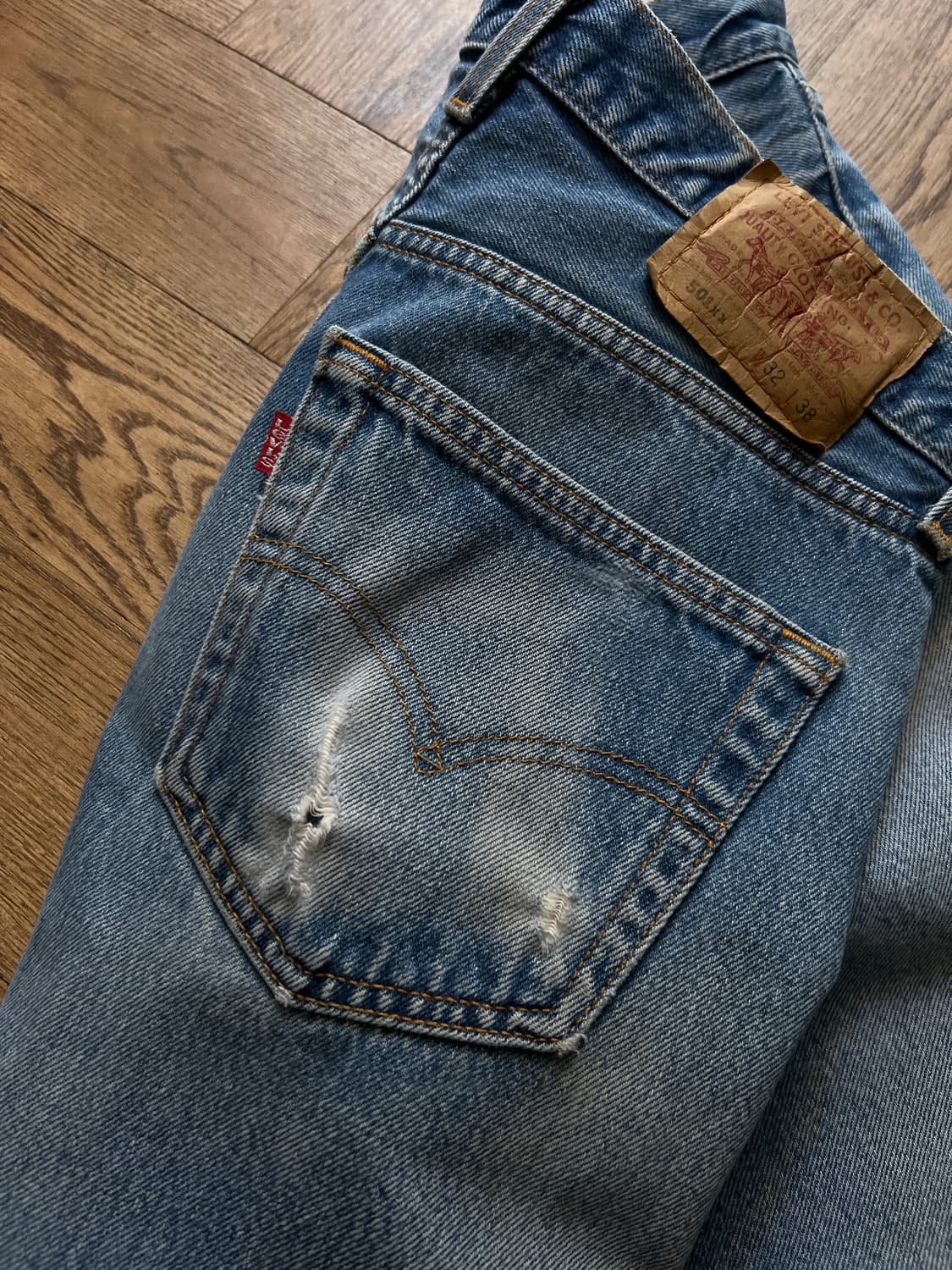 [32]90's 리바이스 501XX Made in USA 데님 팬츠 S9 상품이미지6