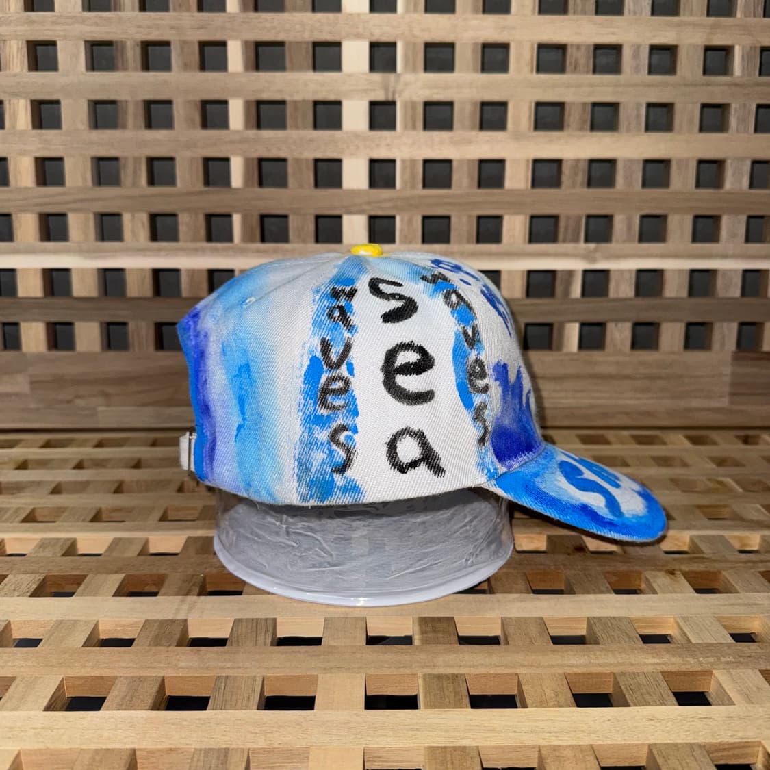 빈티지 샤크 페인팅 커스텀 캡 상품이미지4