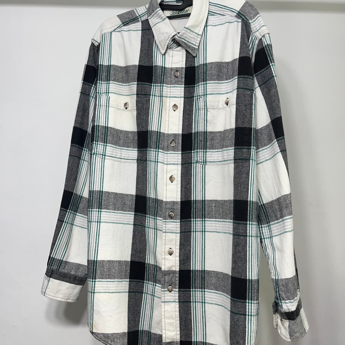 90s HEAVY COTTON FLANNEL 헤비코튼 플란넬 셔츠 상품이미지4