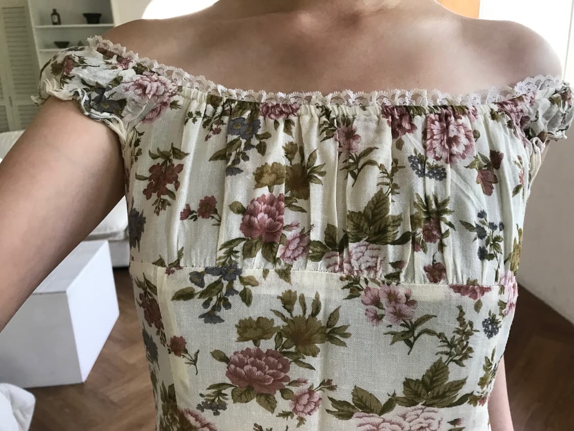 vintage flower pattern one-piece 상품이미지4