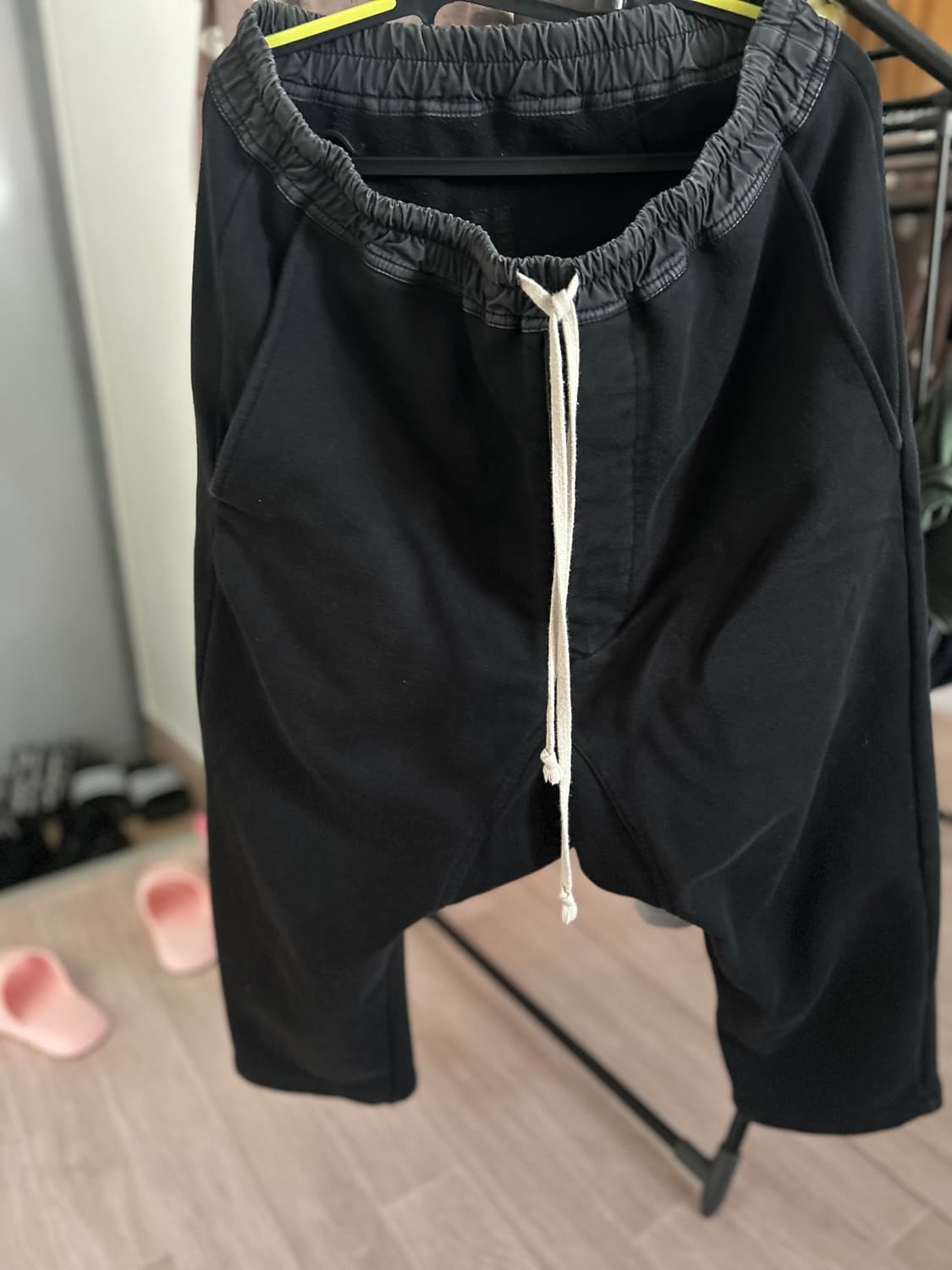 릭오웬스맛 다크쉐도우 배기 팬츠 블랙 L 판매 상품이미지1