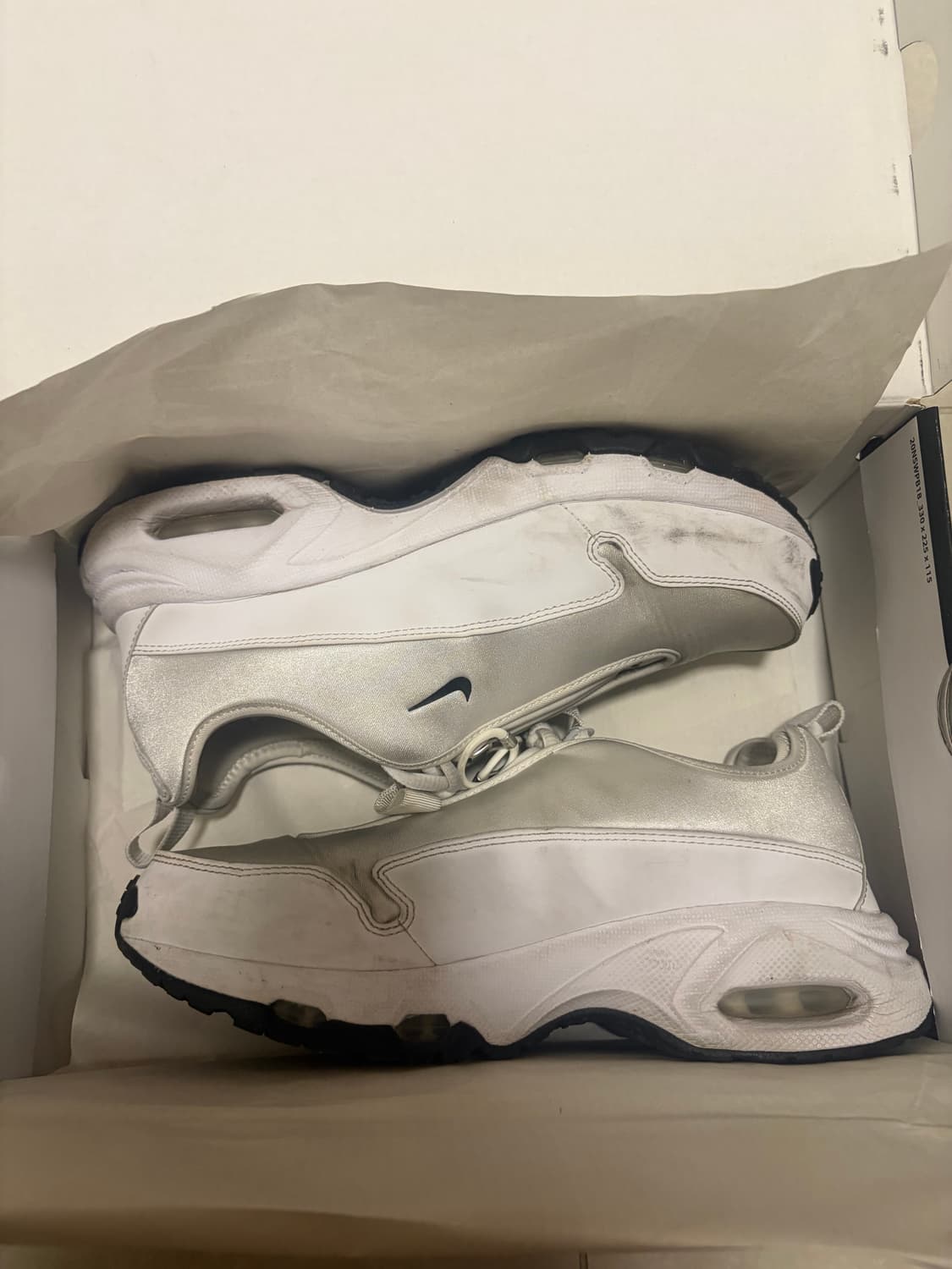 나이키x꼼데가르송 옴므 플러스 에어맥스 썬더 sp 화이트 270 상품이미지1