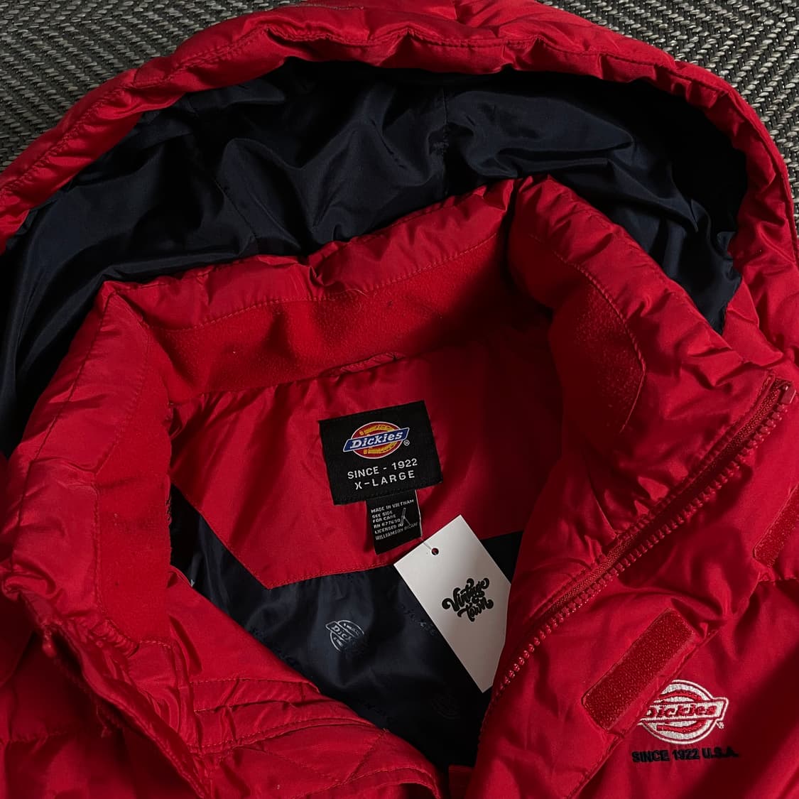 디키즈 USA 오리지날 퀼팅 경량 패딩 레드y 3643 상품이미지7