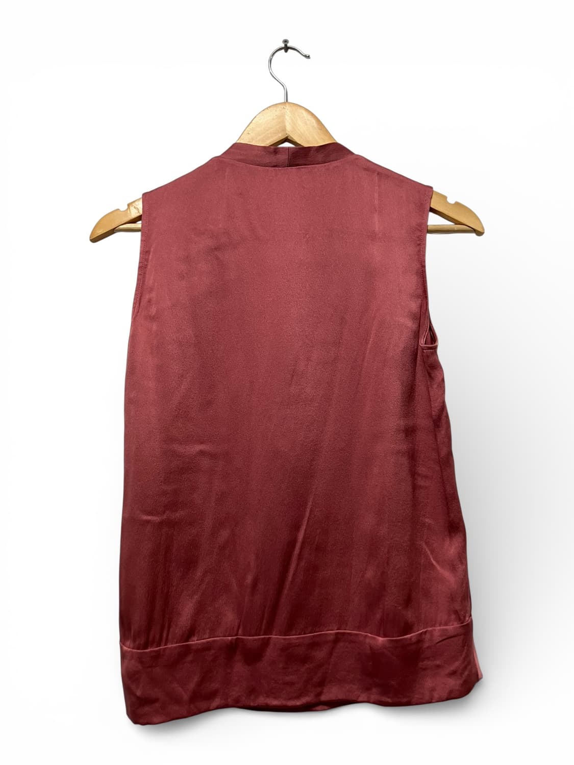 MaxMara 리본 브이넥 새틴 블라우스 S 상품이미지3