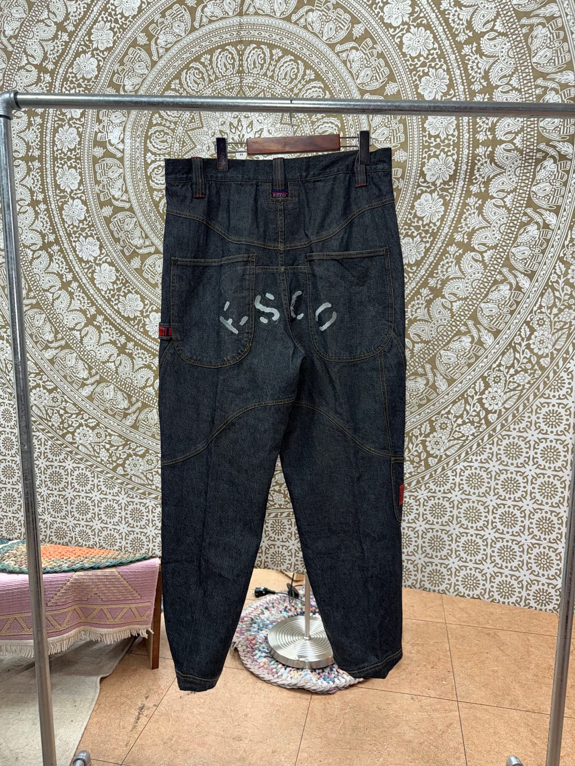 willie x esco카펜터 흑청 데님팬츠 상품이미지5