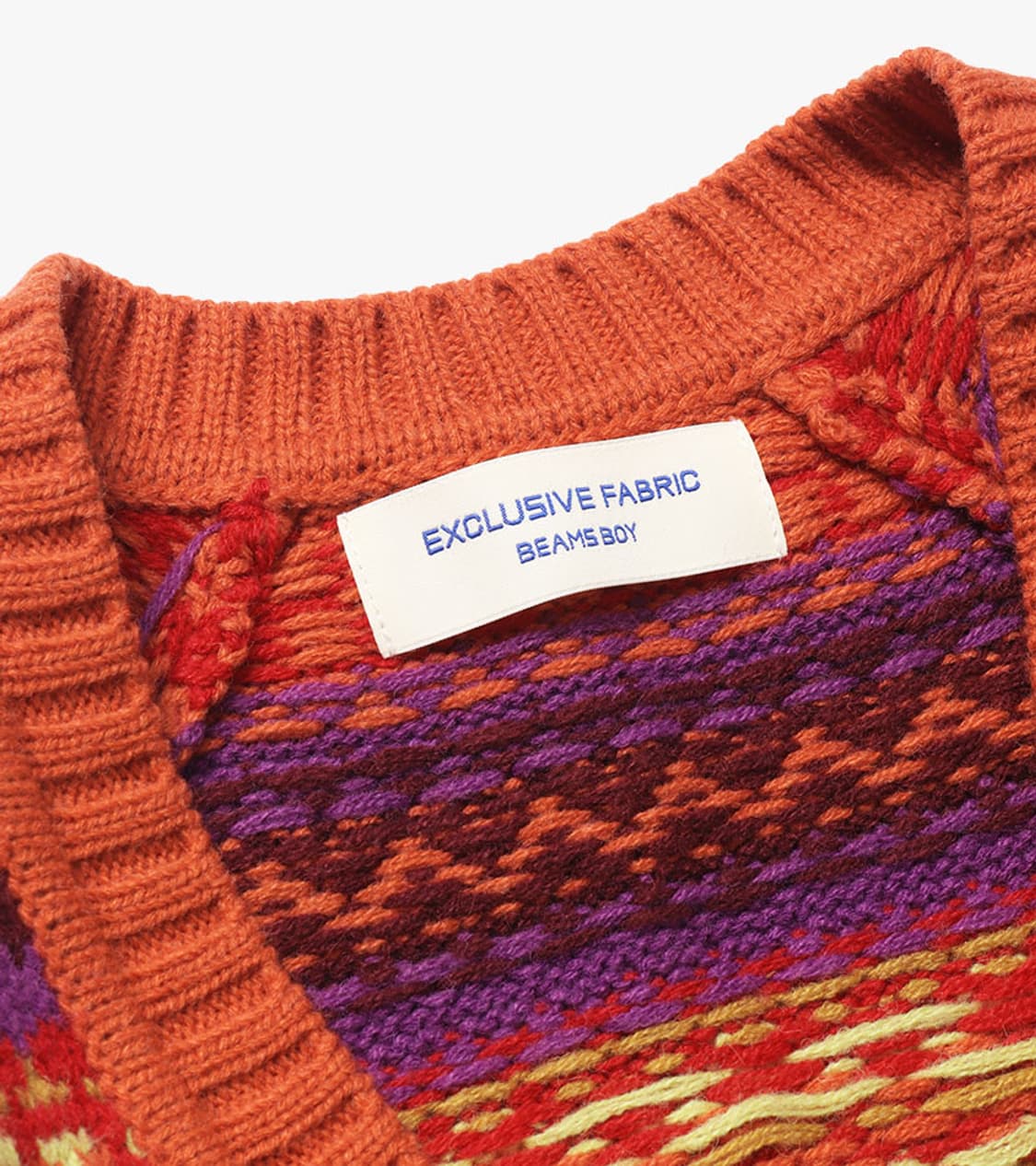 BEAMS BOY - FAIR ISLE V NECK KNIT 상품이미지6