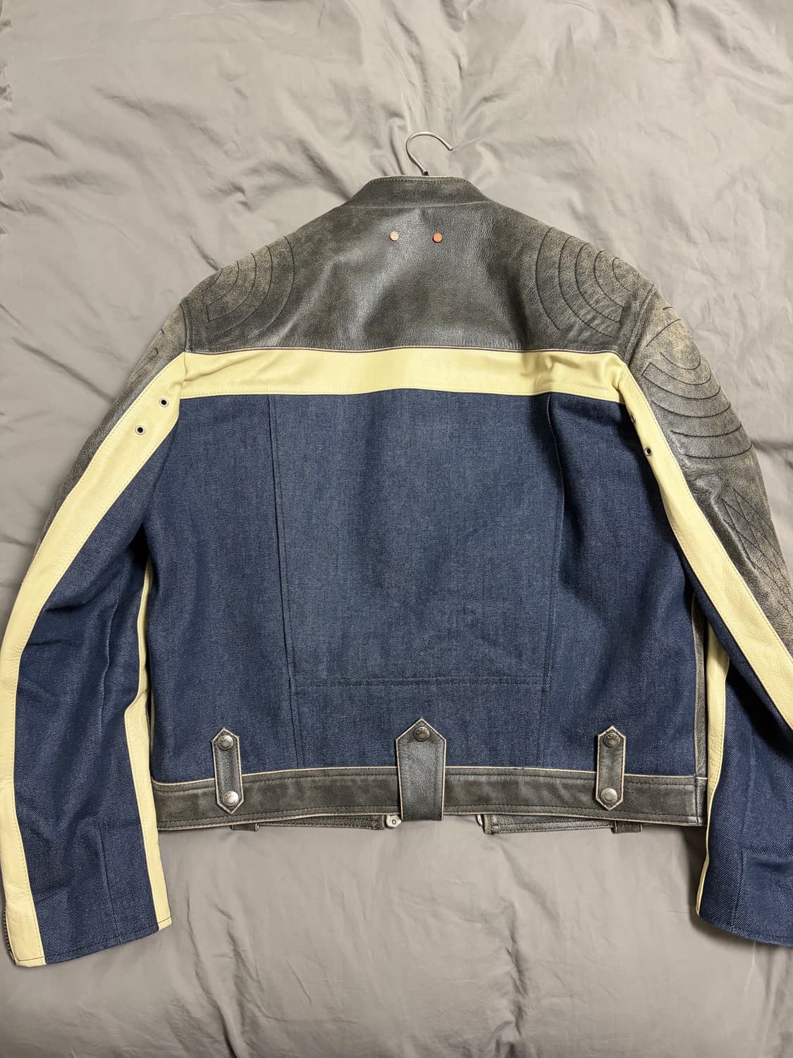 [M] 앤더슨벨 레이싱 레더 가죽 자켓 상품이미지2