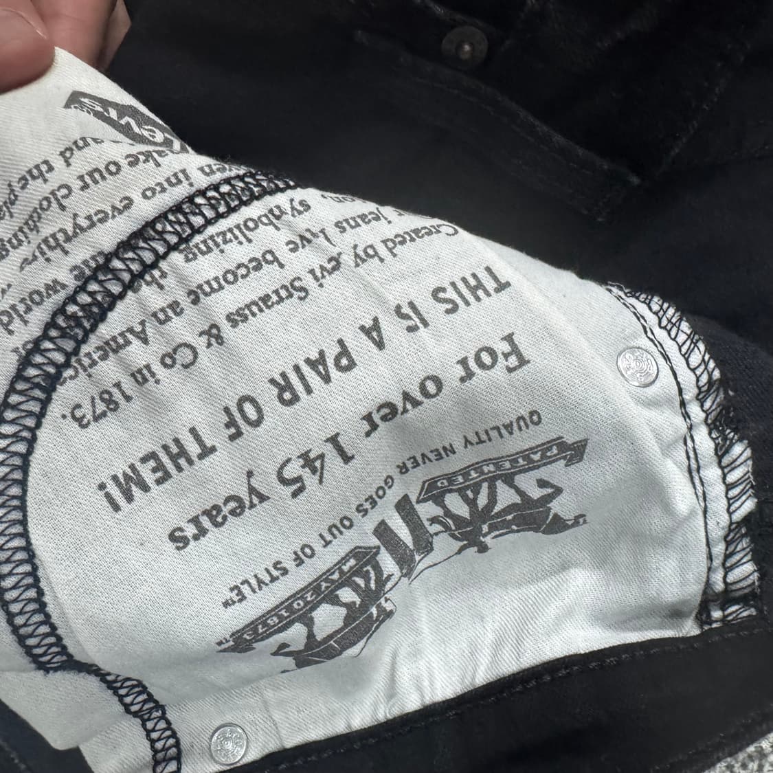 리바이스 블랙진 505 상품이미지7