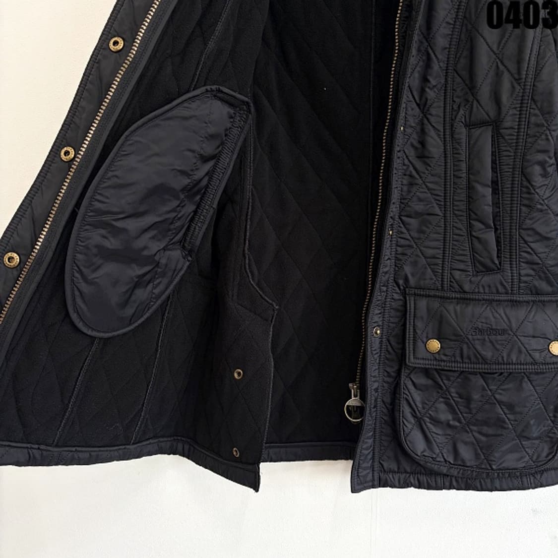 바버(Barbour) 인터내셔널 퀼팅 자켓 XS 0403 상품이미지7