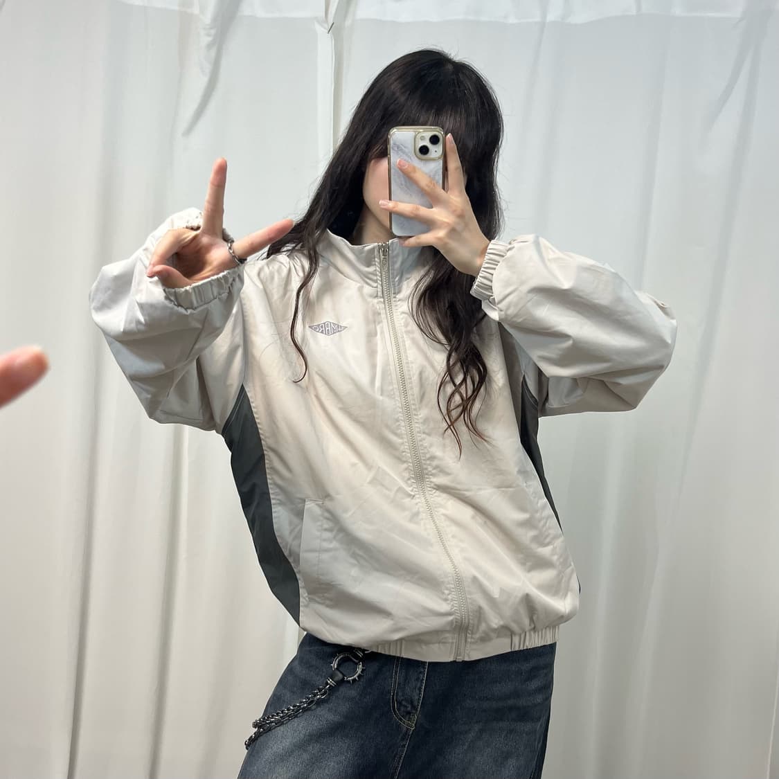 Umbro cream beige windbreak jacket 상품이미지2