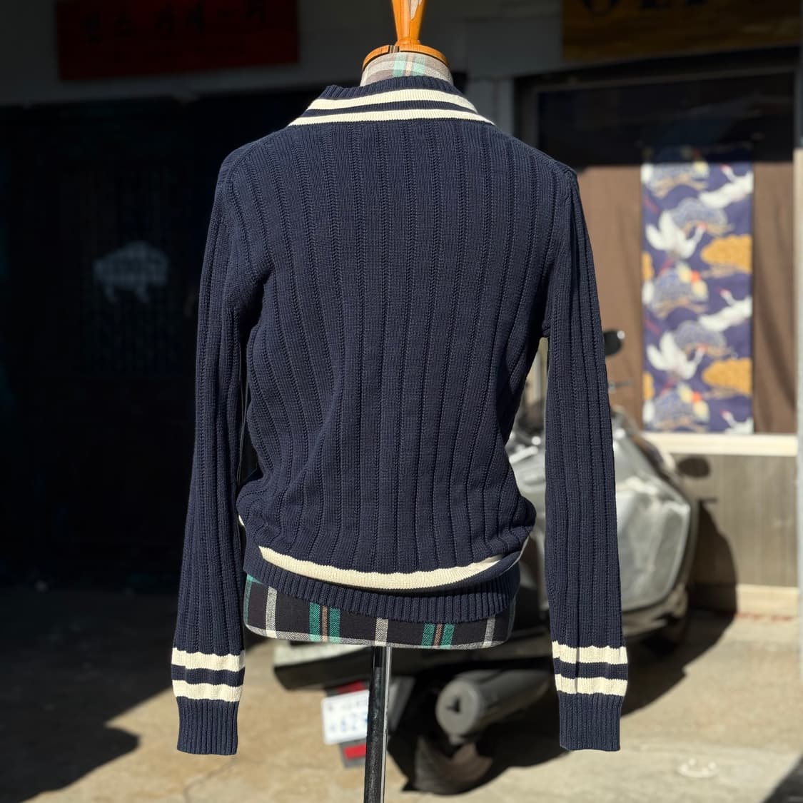 브룩스 브라더스 코튼 블랜드 브이넥 스웨터 S 상품이미지9