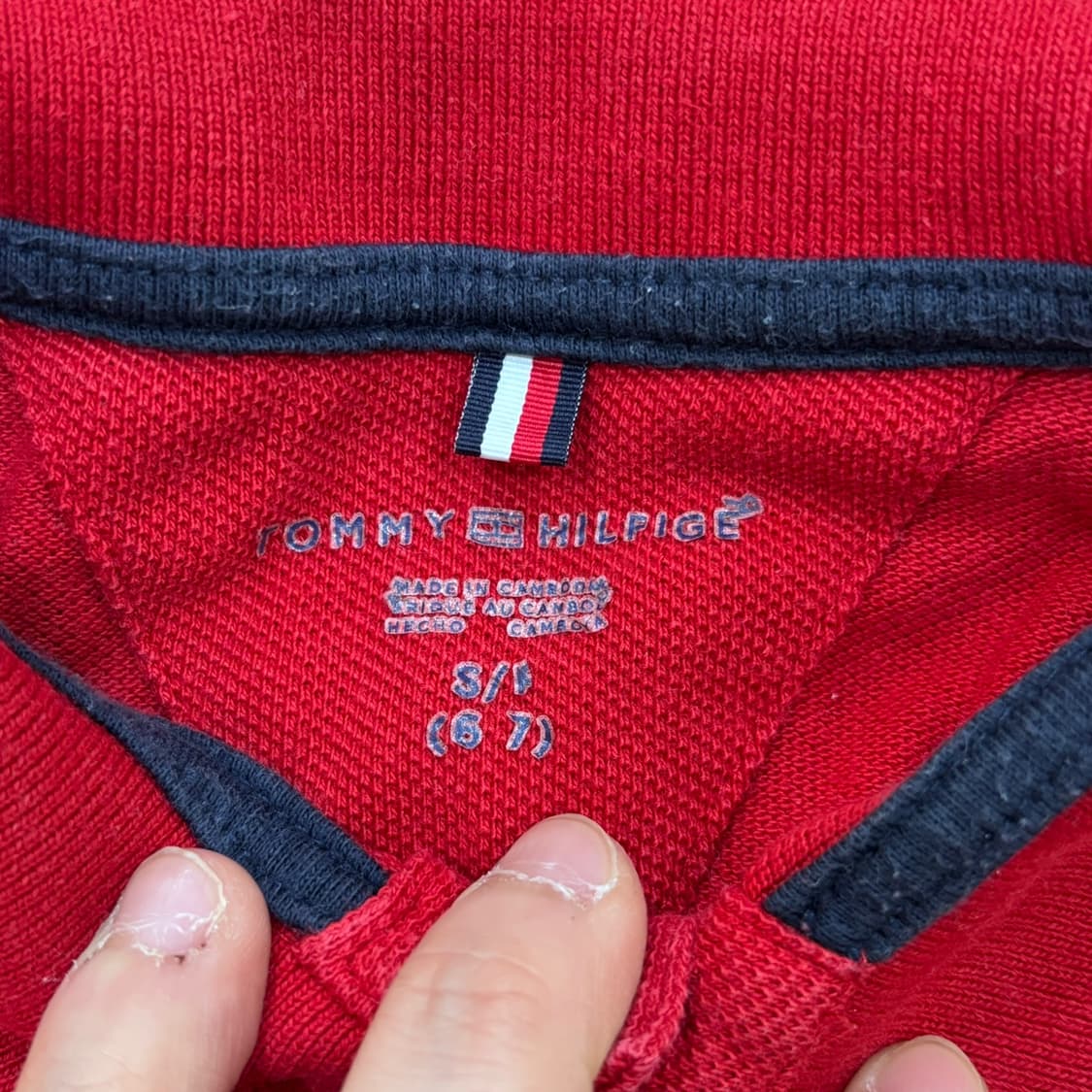 S 타미힐피거 키즈 반팔 카라 티셔츠 0420E 상품이미지3