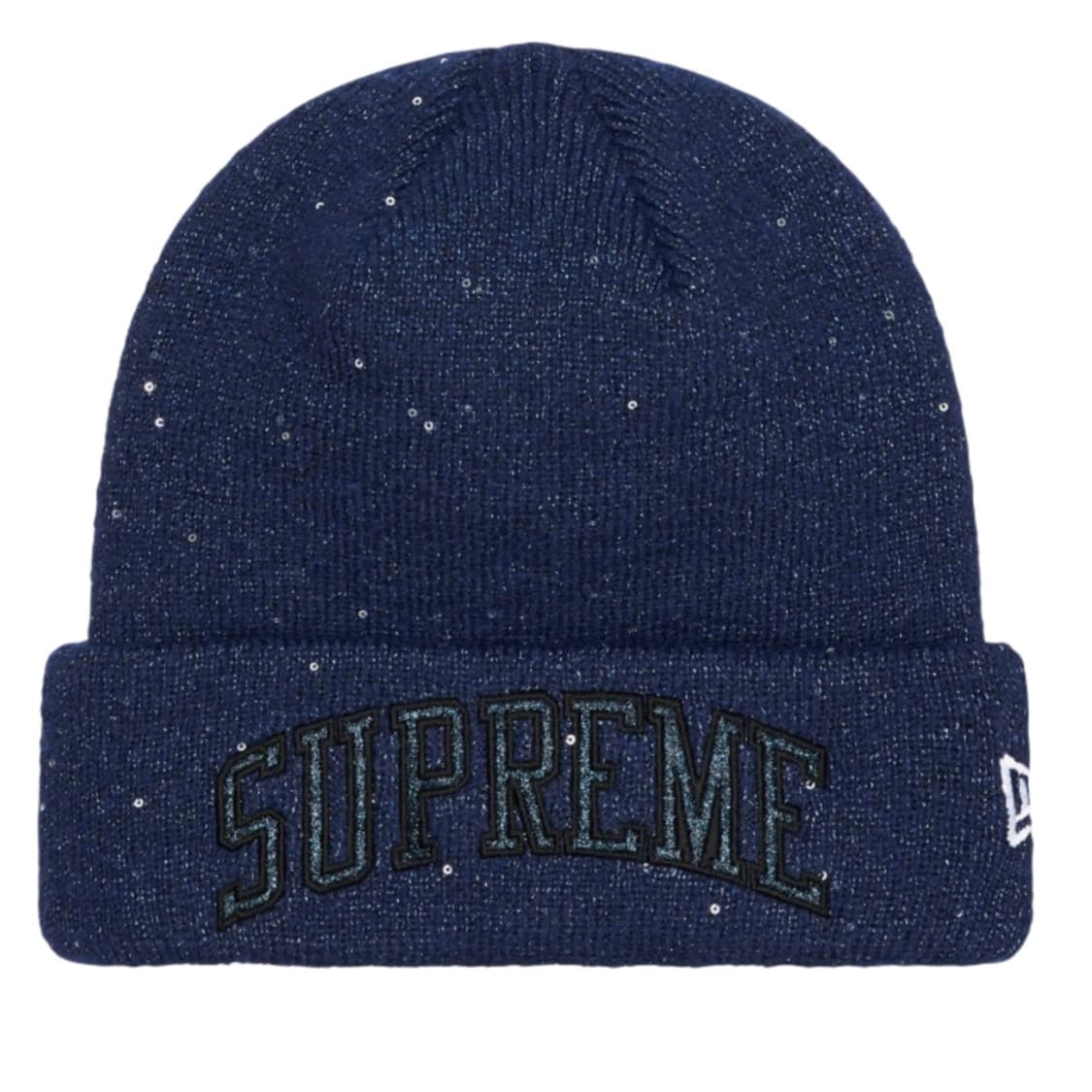 슈프림 뉴에라 메탈릭 아크 비니 네이비 상품이미지1