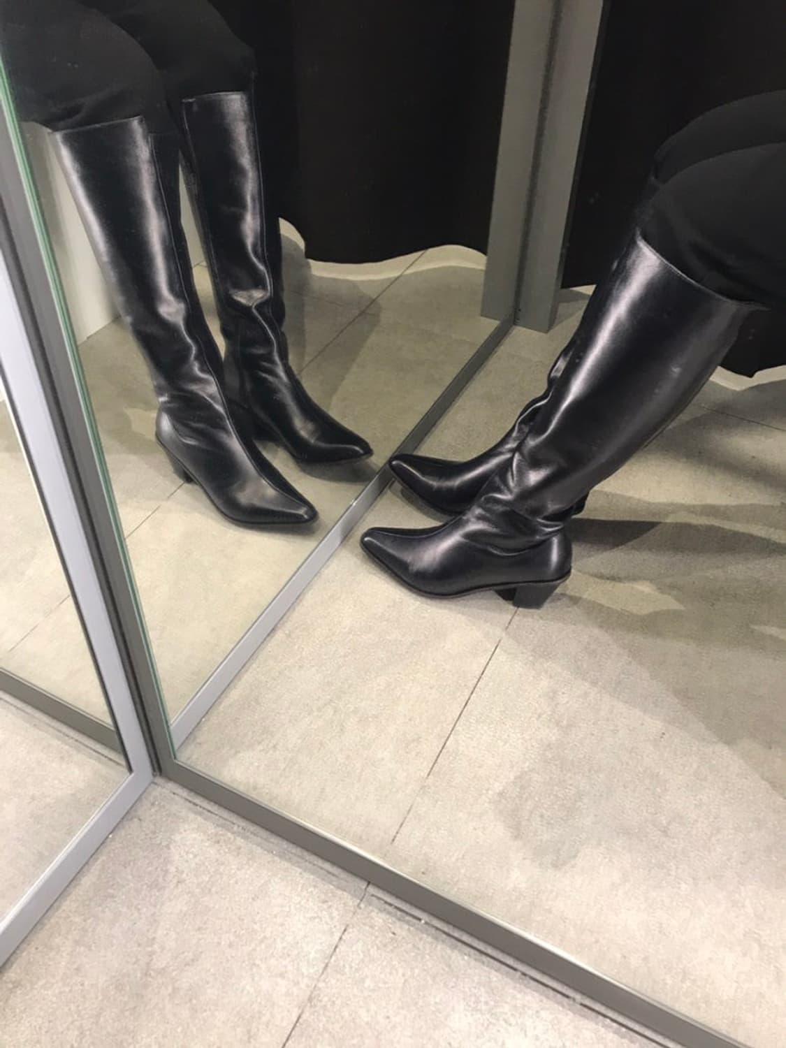 마뗑킴 Martin kim cow skin long boots 상품이미지3