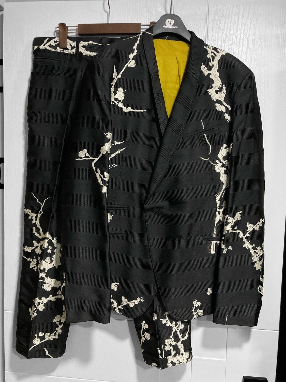 18AW 하이더 아커만 실크 자수 수트 상품이미지1