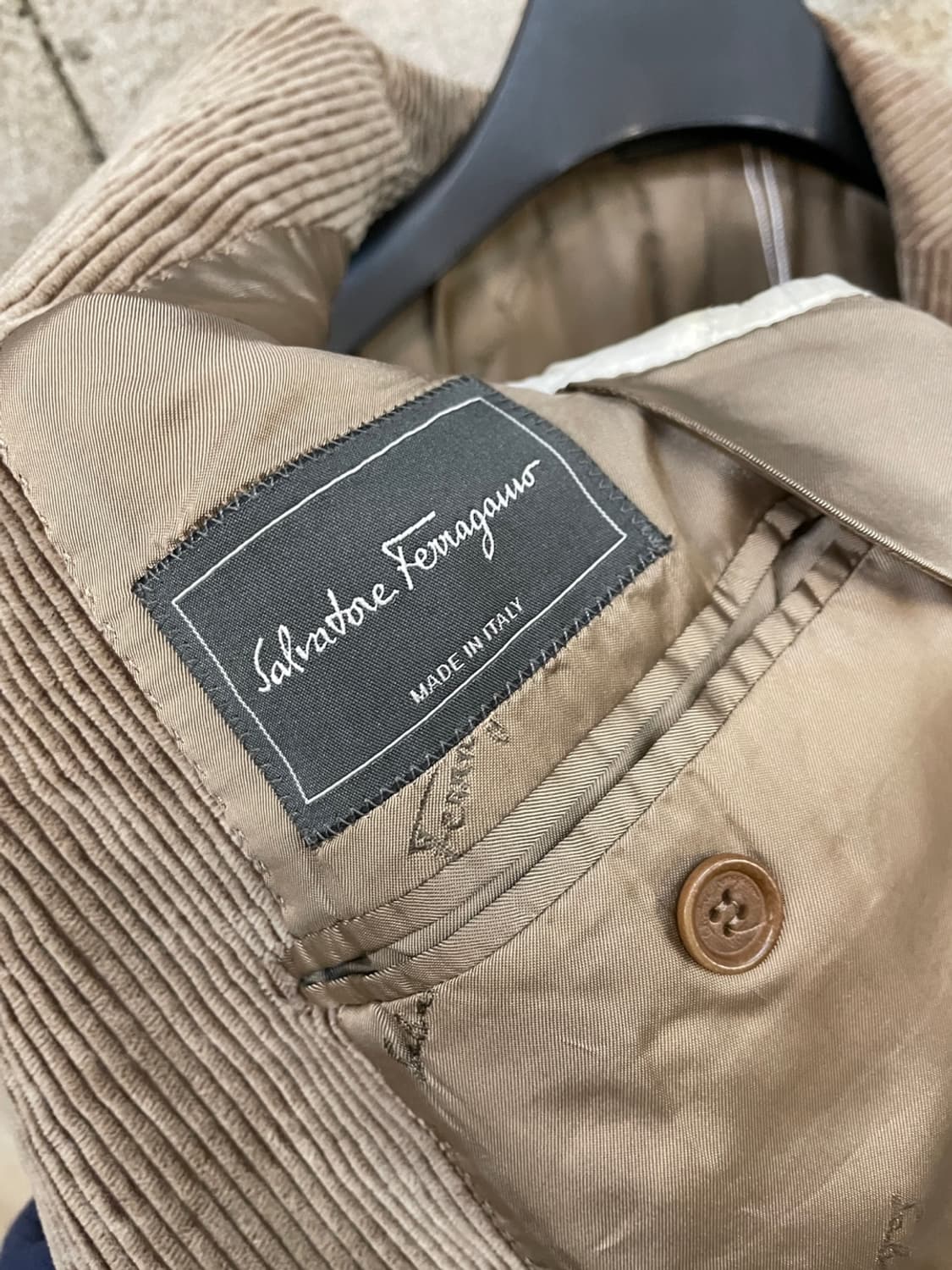 페라가모 3B 코듀로이 블레이저 자켓  상품이미지2