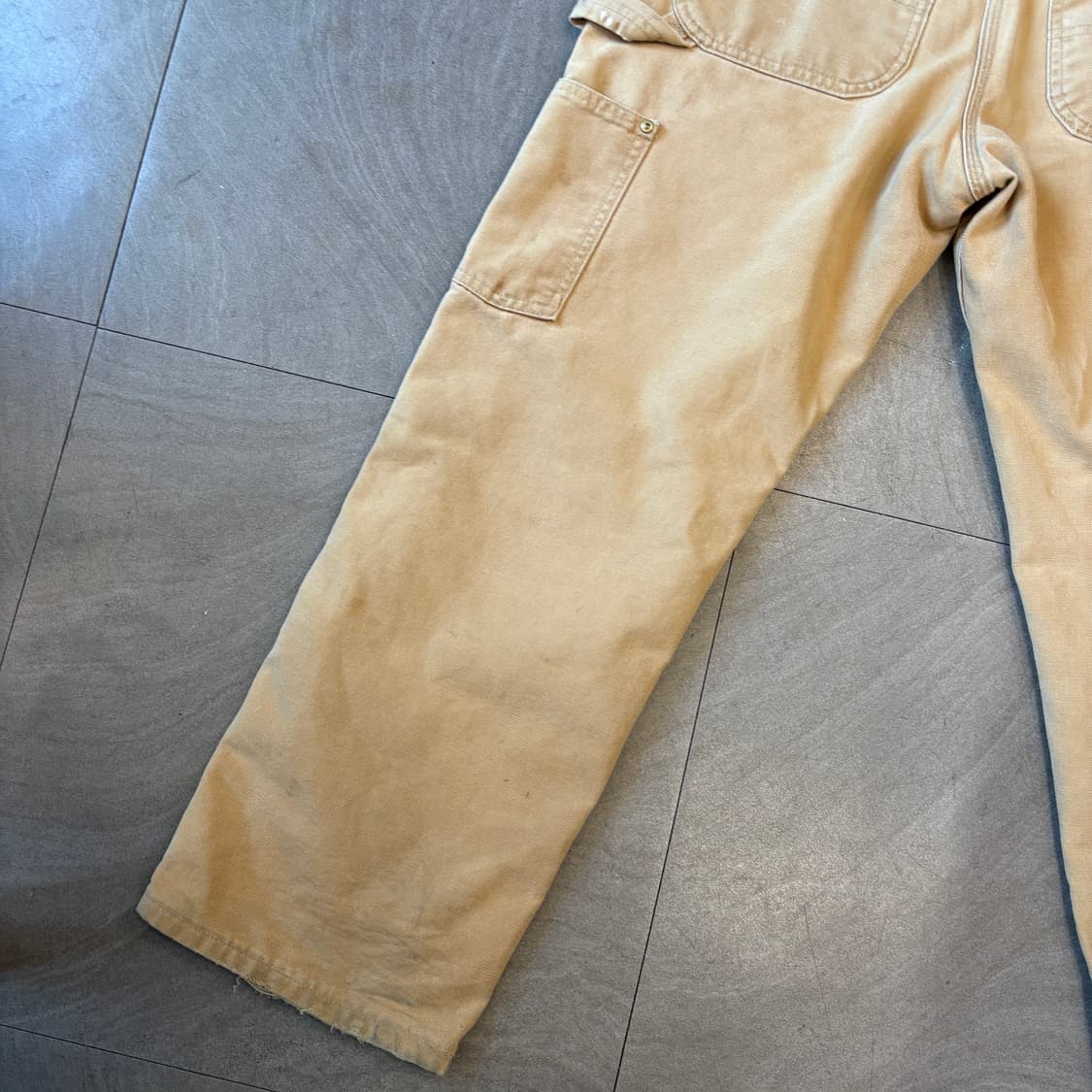 칼하트 정품 베이지 더블니 팬츠 상품이미지8