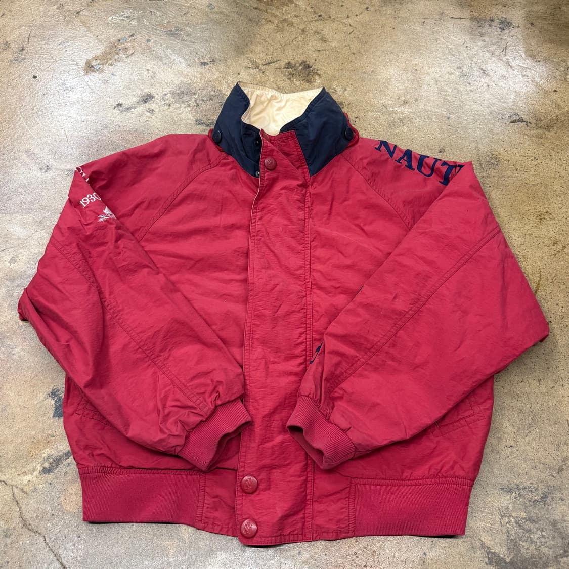 [정품/100] 노티카 레드 바람막이 자켓 b19 상품이미지2