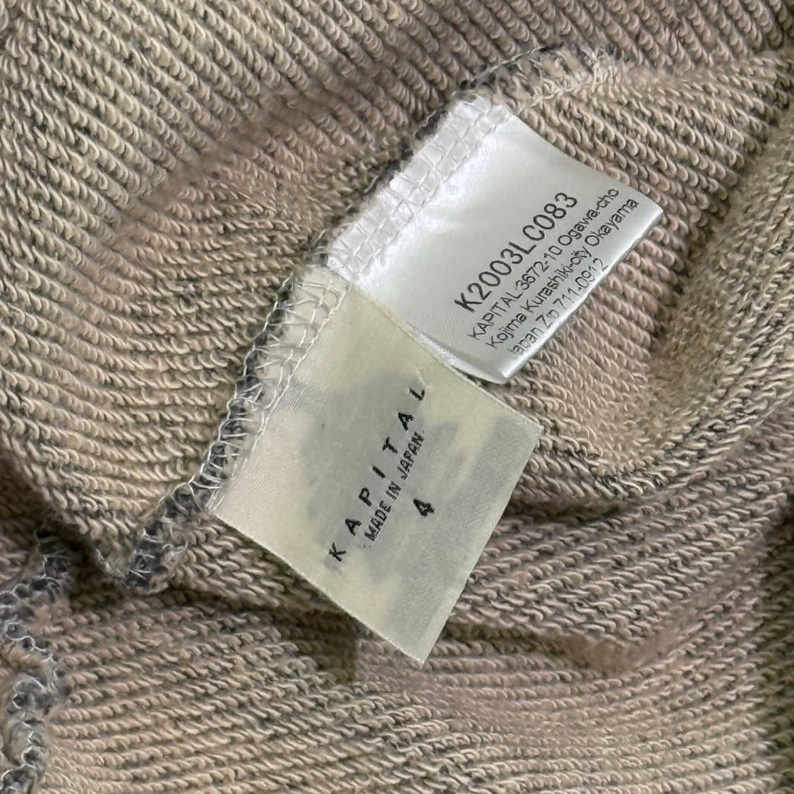 [4] 캐피탈 본 크루넥 스웻셔츠 차콜 상품이미지4