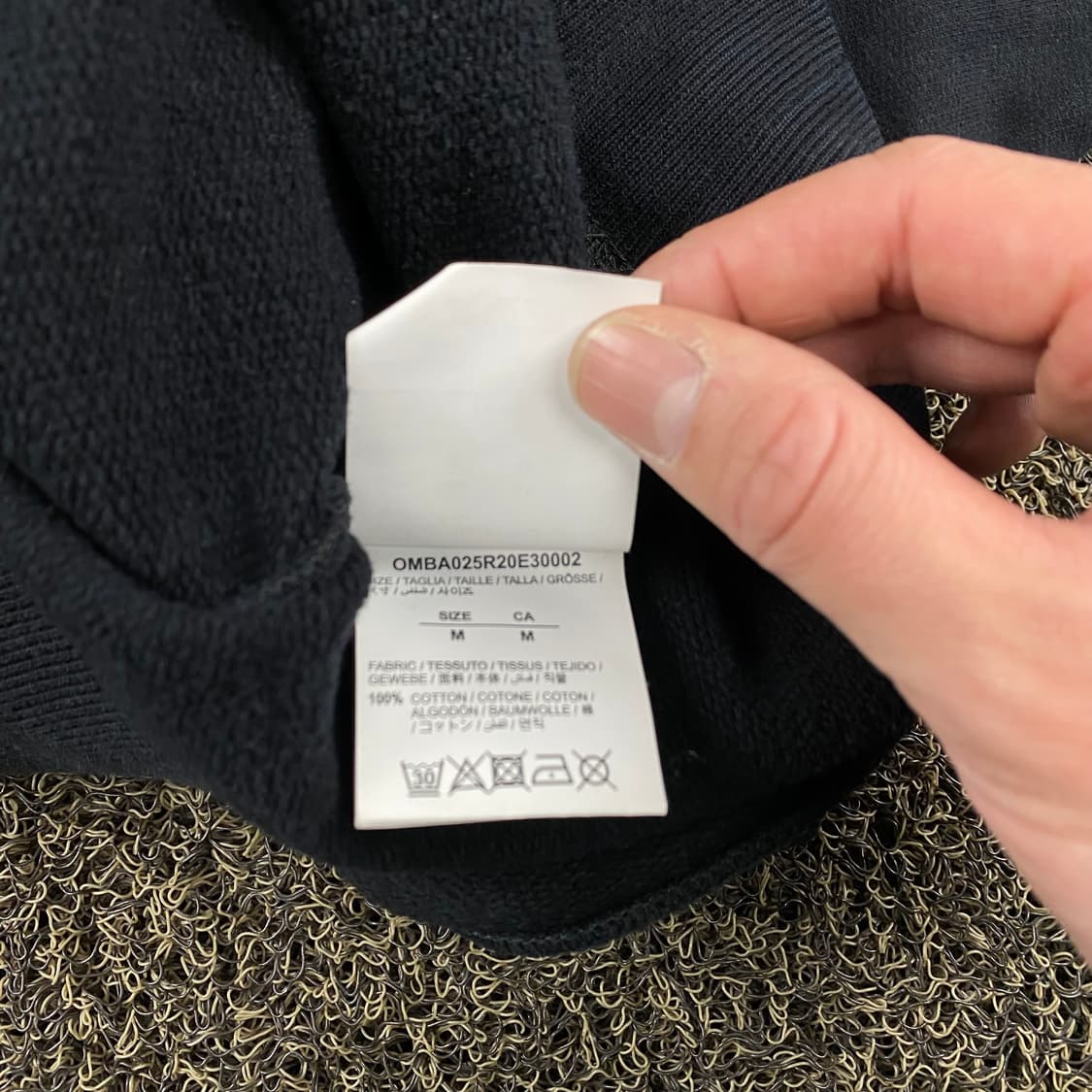 오프화이트 사이드라인 테이프에로우 맨투맨 상품이미지7