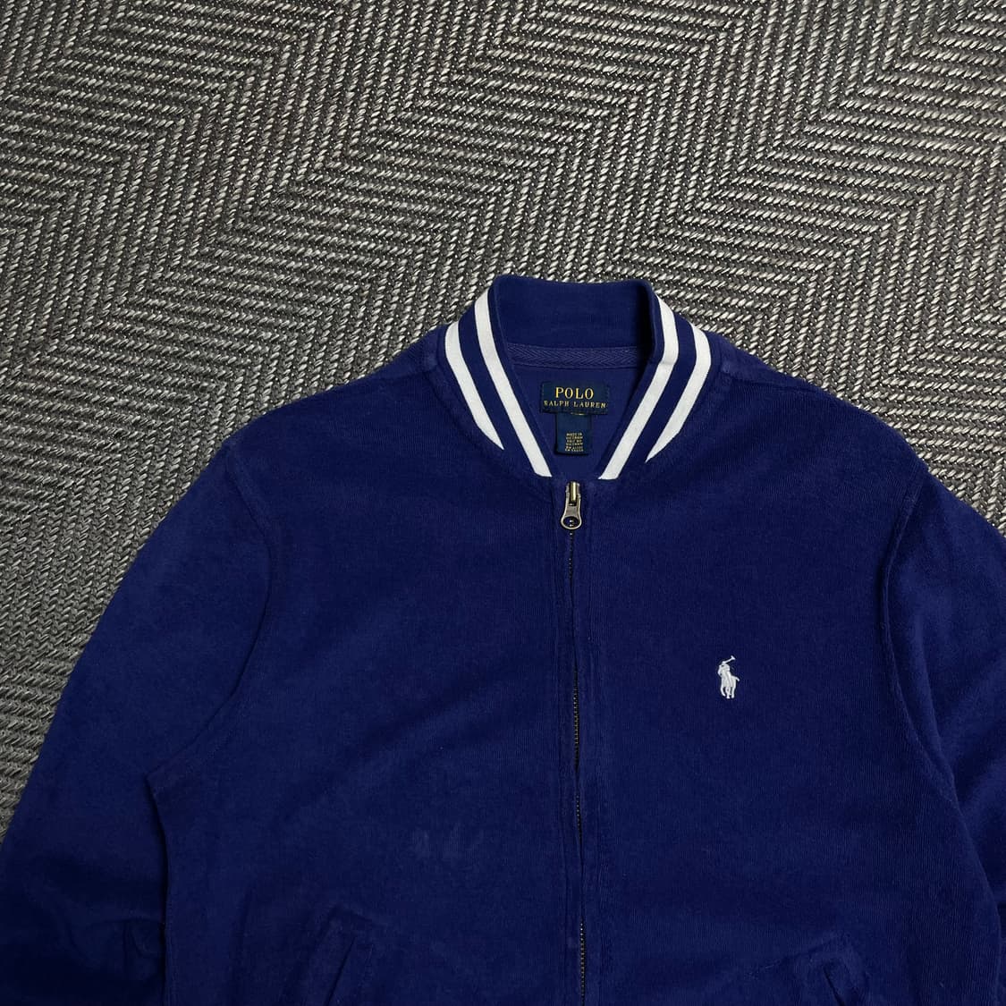 폴로 랄프로렌 화이트 포니 바시티 니트 집업y 5095 상품이미지4