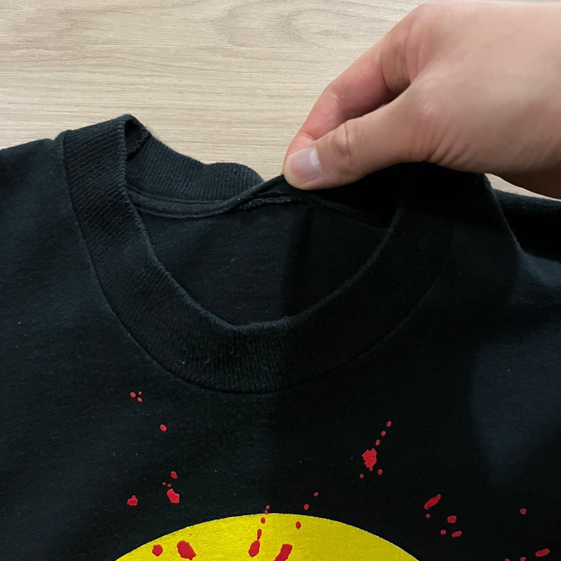 90s 빈티지 스마일리 헤드샷 티셔츠 상품이미지3