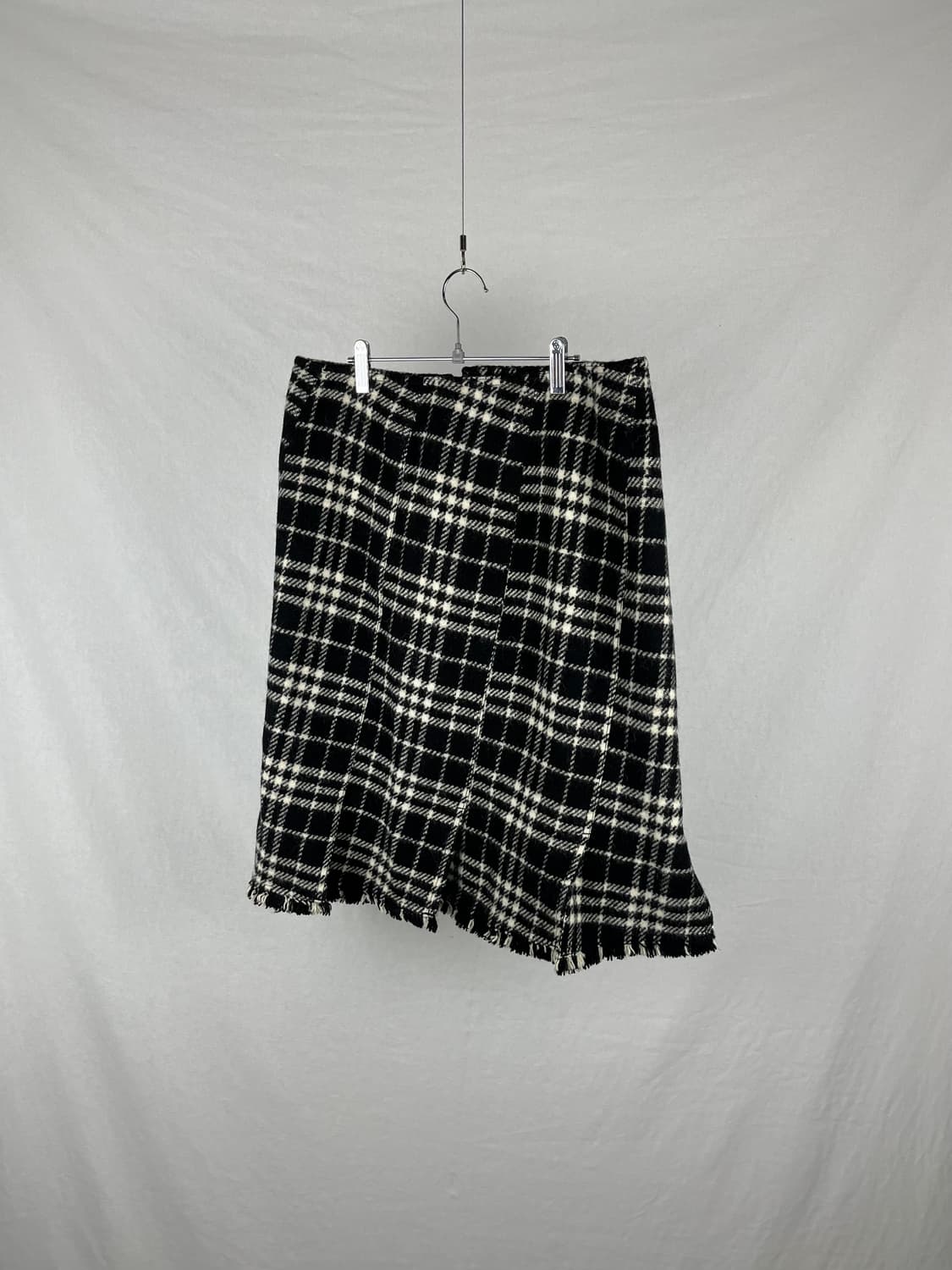BURBERRY 체크패턴 프린지 스커트 상품이미지3