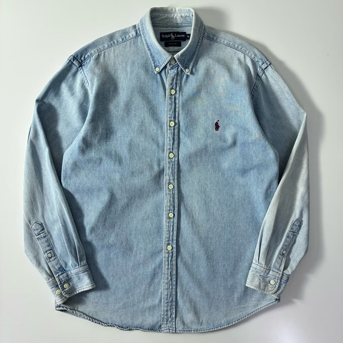 Polo  폴로 랄프로렌 자수 코튼 샴브레이 셔츠   상품이미지1