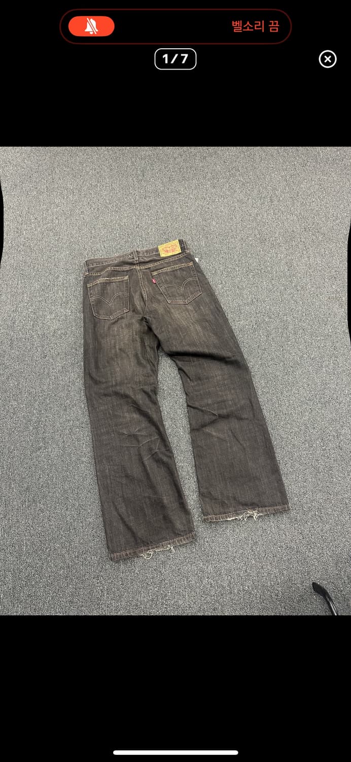 리바이스 567 흑청 데님 판매 상품이미지2