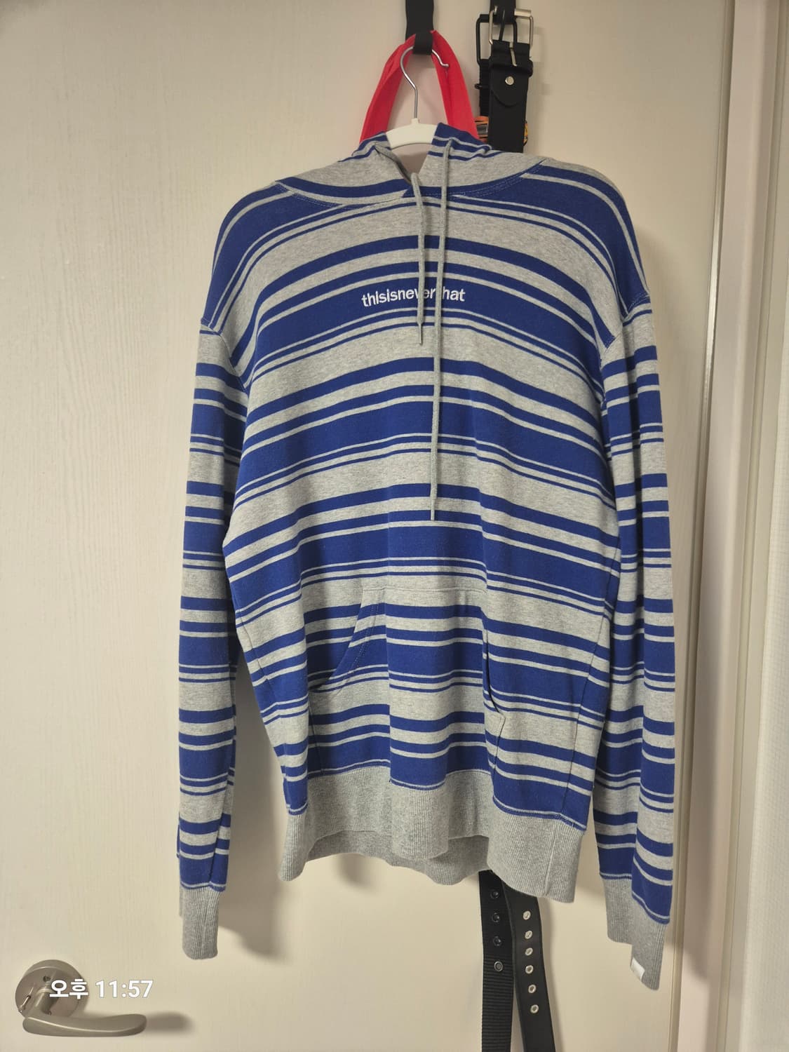 디스이스네버댓 빈티지 스트라이프 후드 상품이미지1