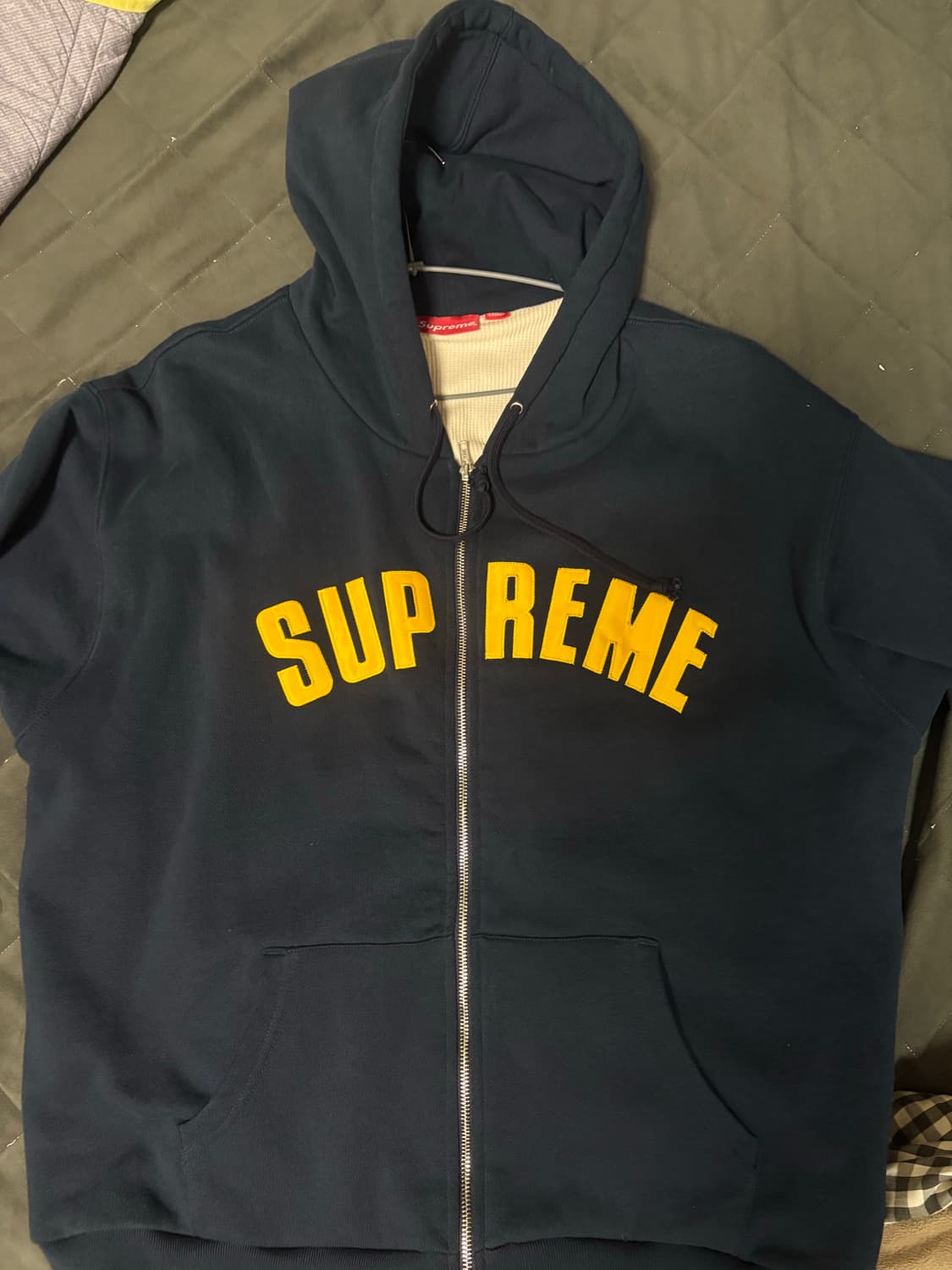 슈프림 아치로고 써멀 후드집업 상품이미지1