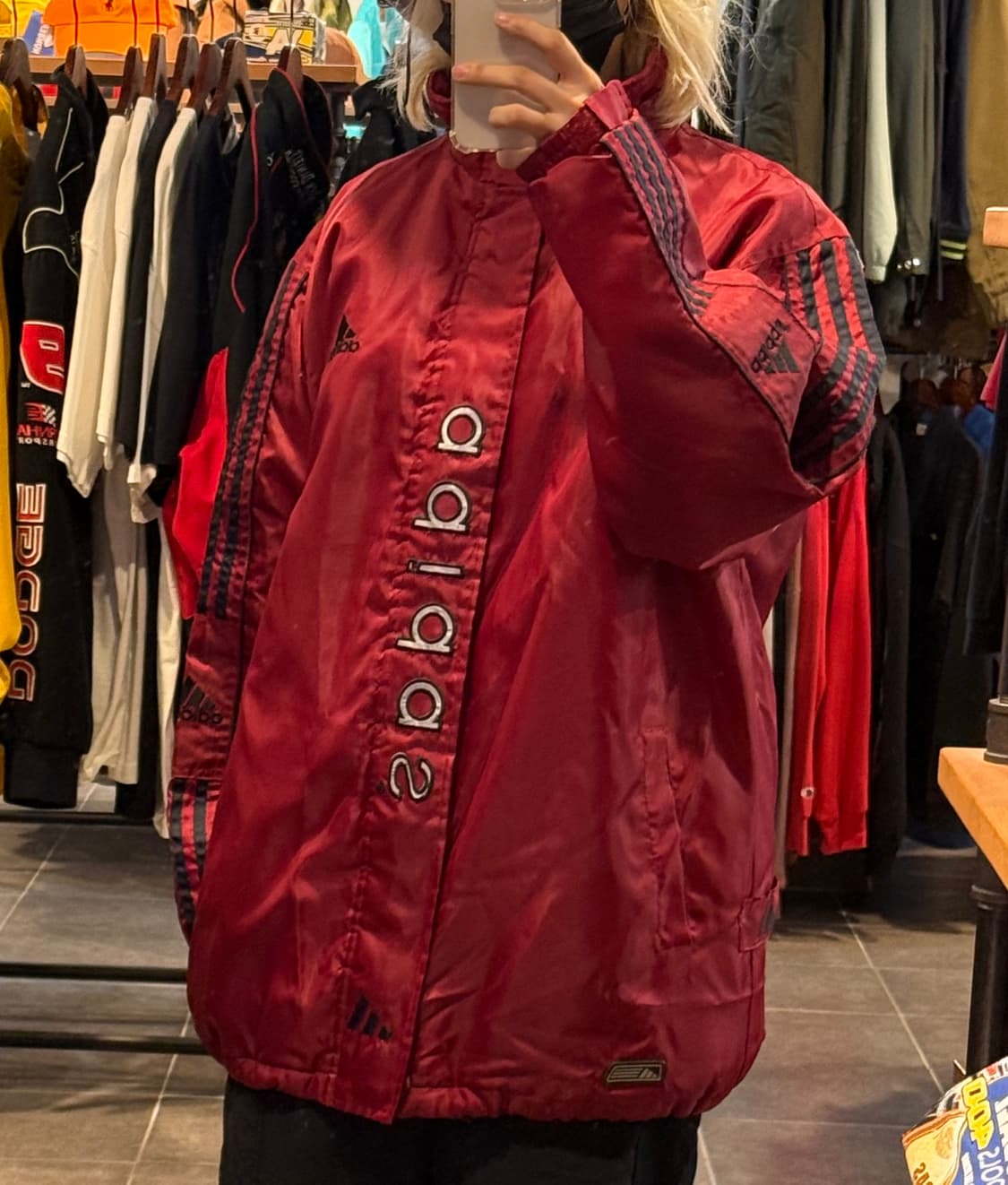 [NO.9]adidas 새틴 바시티 자켓 상품이미지3