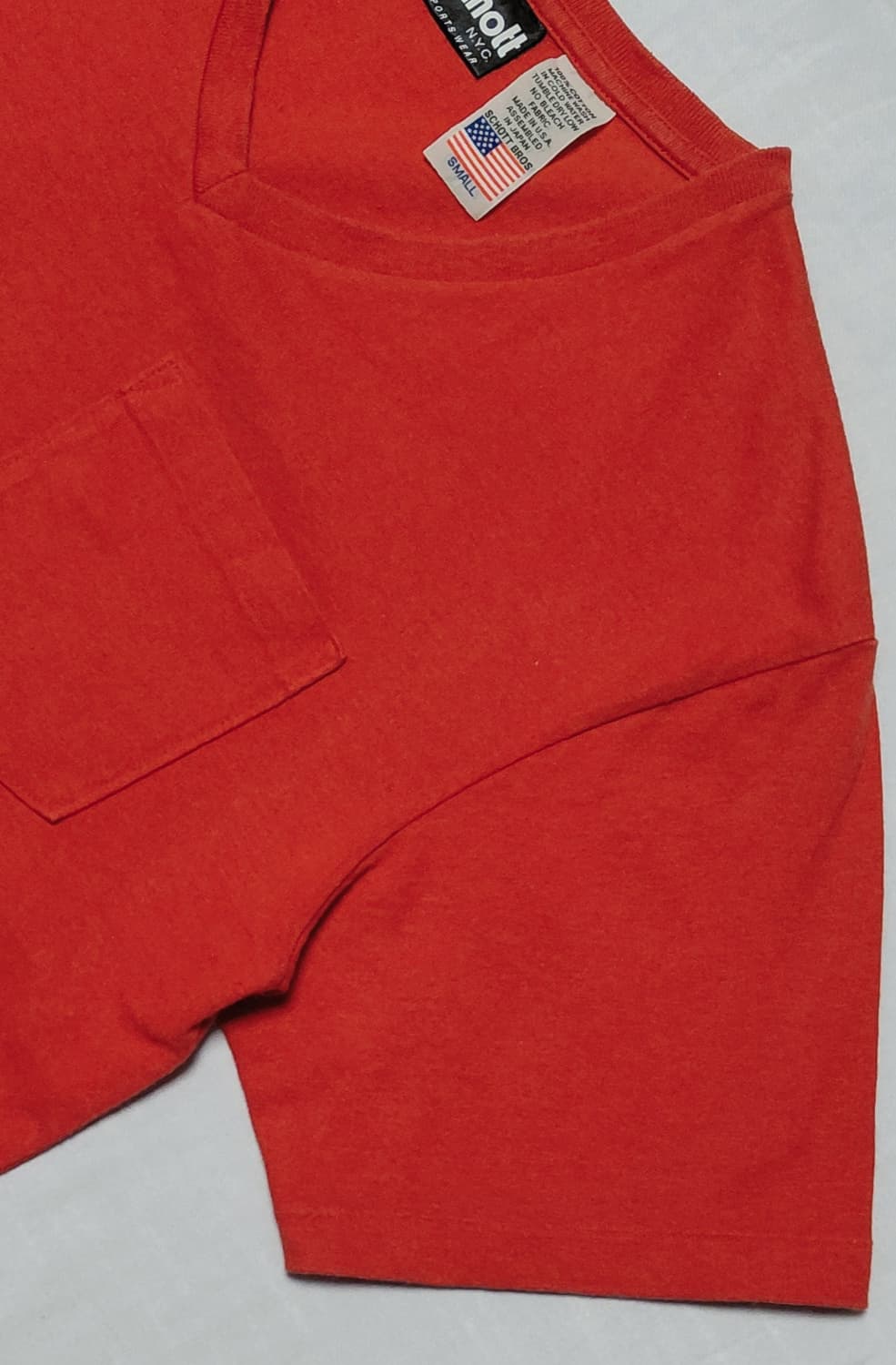 [S] Schott N.Y.C 브이넥 포켓 티셔츠 (USA원단 일본제조) 상품이미지4